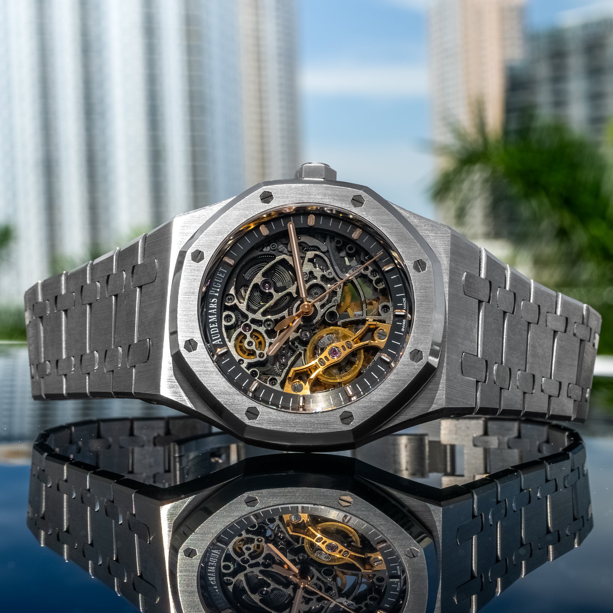 2023 Audemars Piguet 15407ST Royal Oak Double Balance Wheel Openworked Stainless Steel