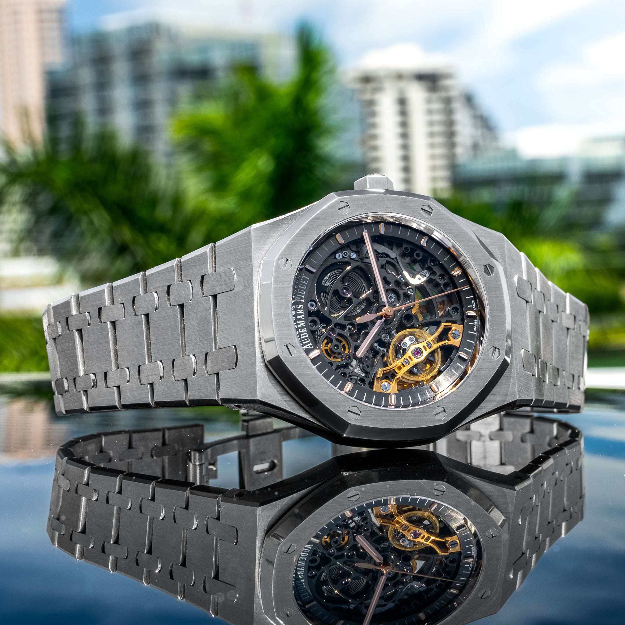 2023 Audemars Piguet 15407ST Royal Oak Double Balance Wheel Openworked Stainless Steel