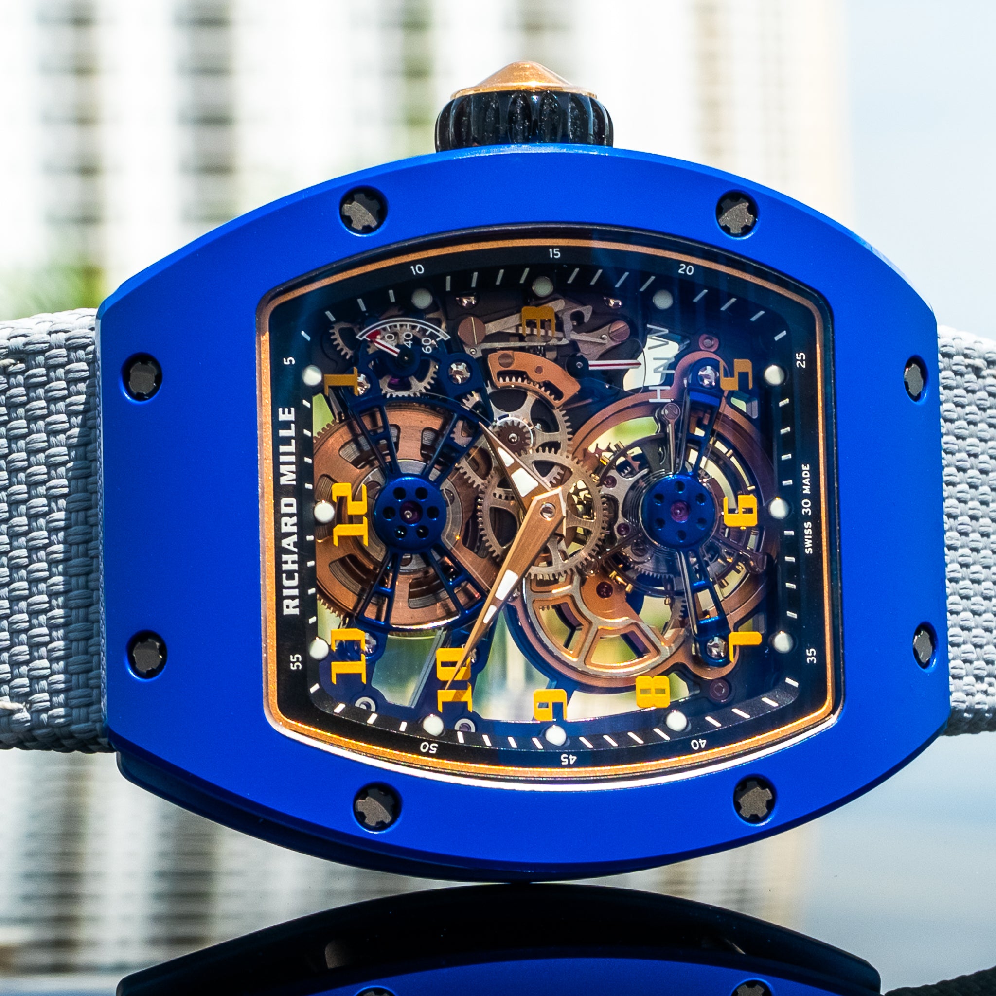 2023 Richard Mille RM17-02 Blue Ceramic Manual Winding Tourbillon