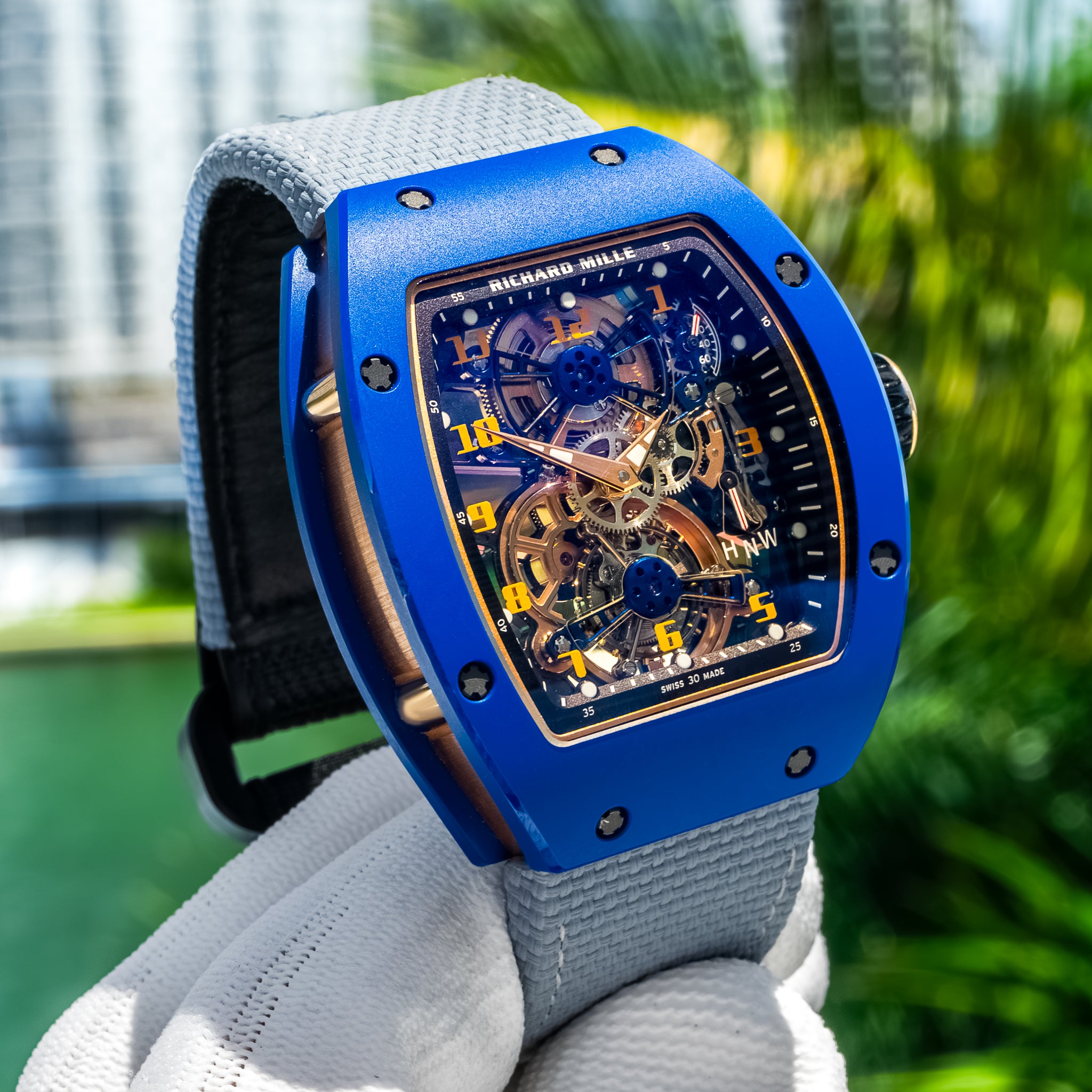 2023 Richard Mille RM17-02 Blue Ceramic Manual Winding Tourbillon