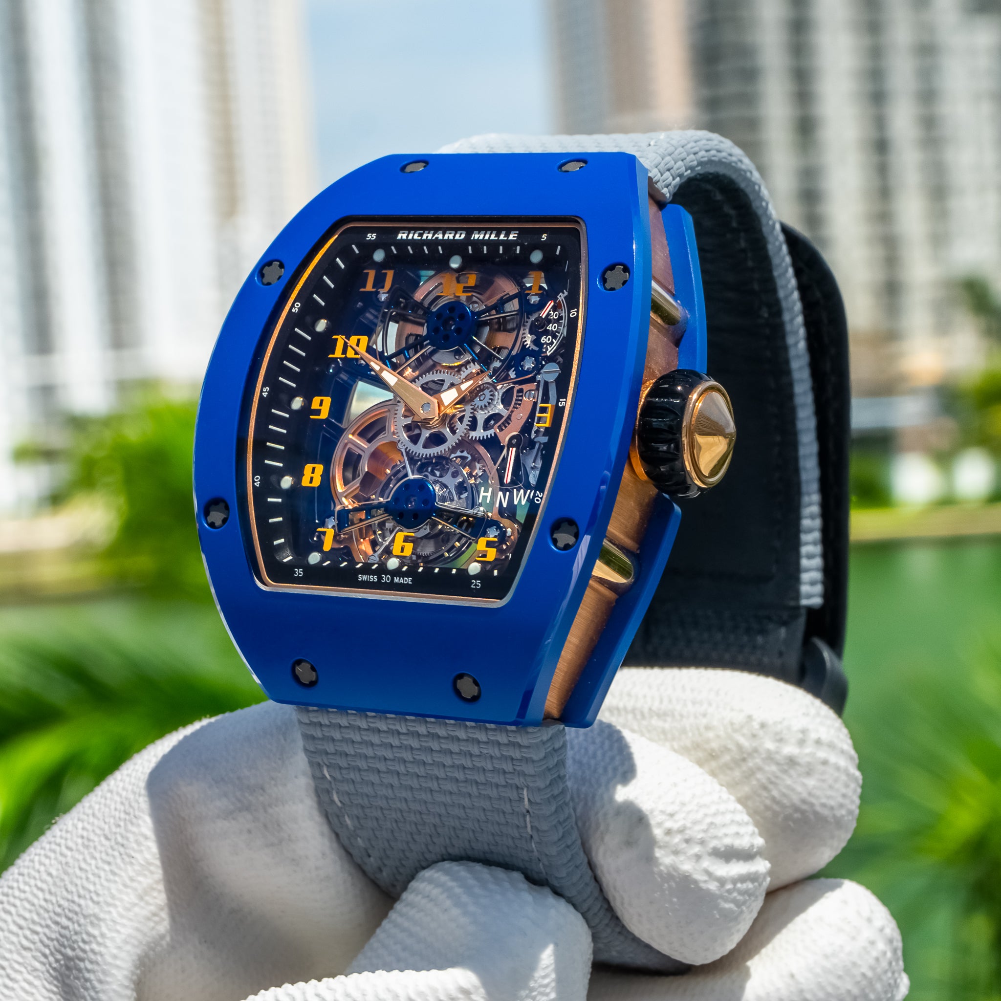 2023 Richard Mille RM17-02 Blue Ceramic Manual Winding Tourbillon