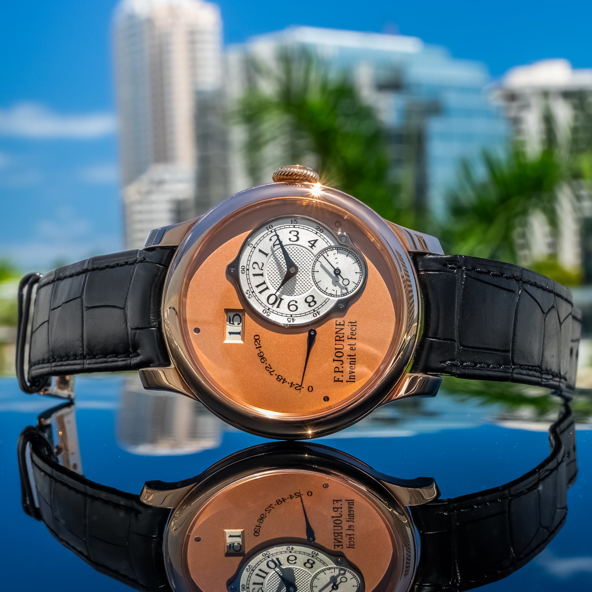 F.P. Journe Octa Automatique Rose Gold Salmon Dial 42mm