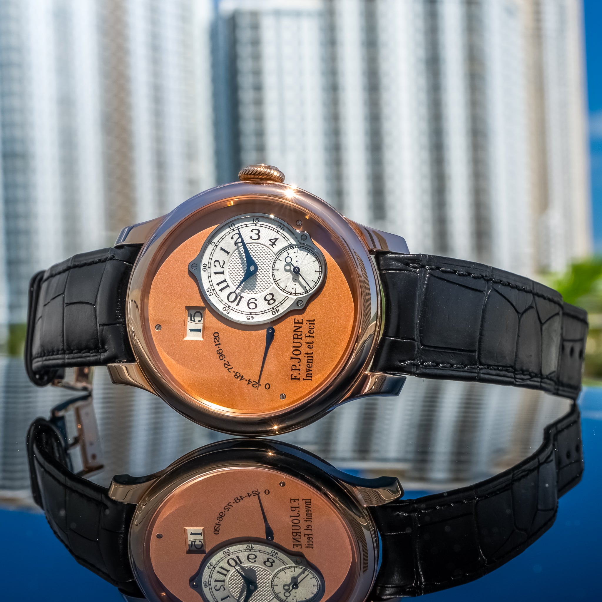 F.P. Journe Octa Automatique Rose Gold Salmon Dial 42mm