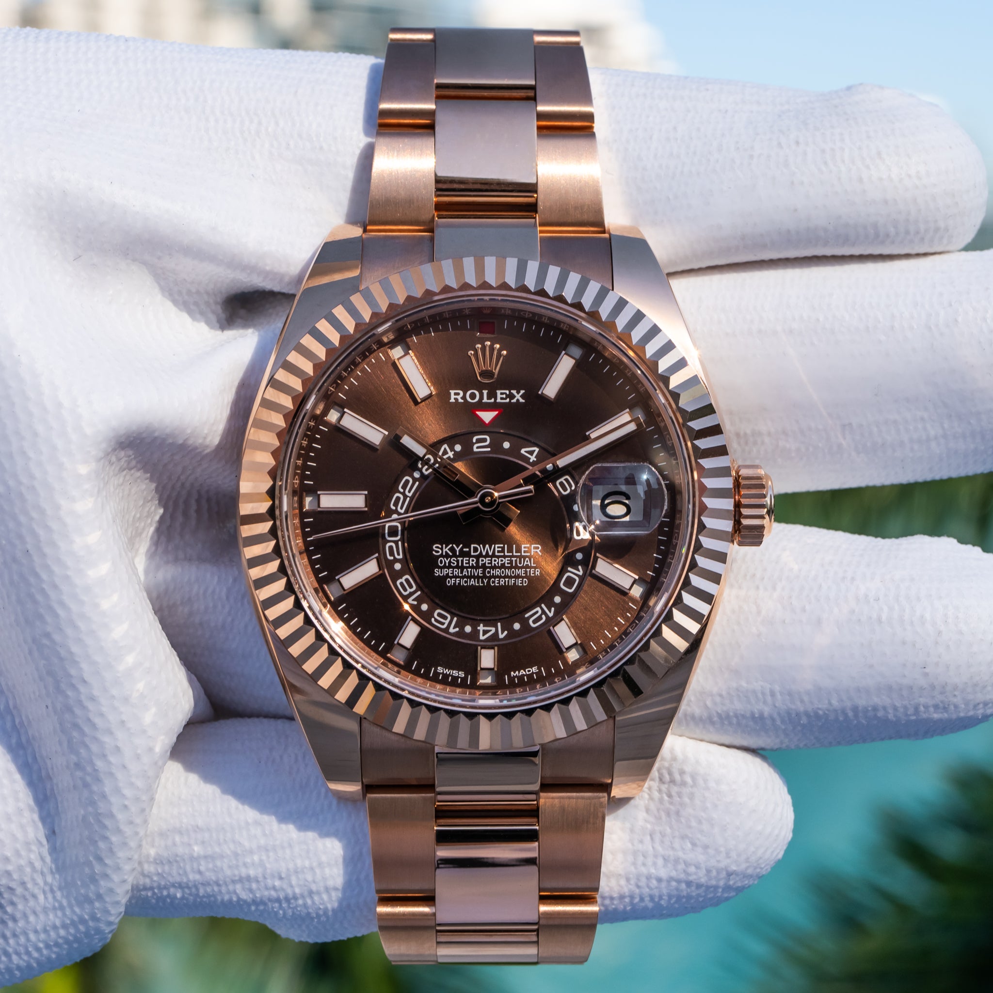 Rolex Unworn 2023 Sky-Dweller 42mm 326935 Chocolate Dial