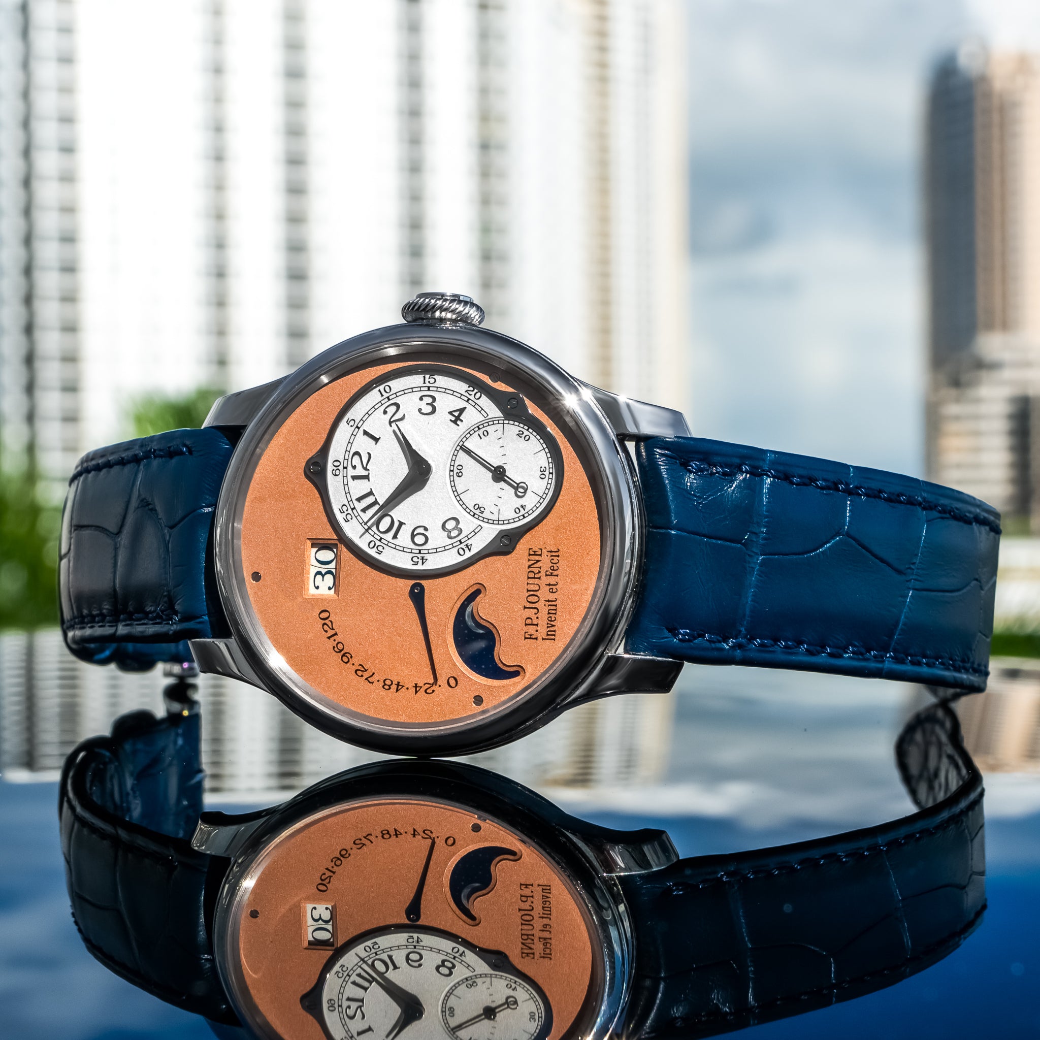 F.P. Journe Octa Lune Platinum Salmon 40mm