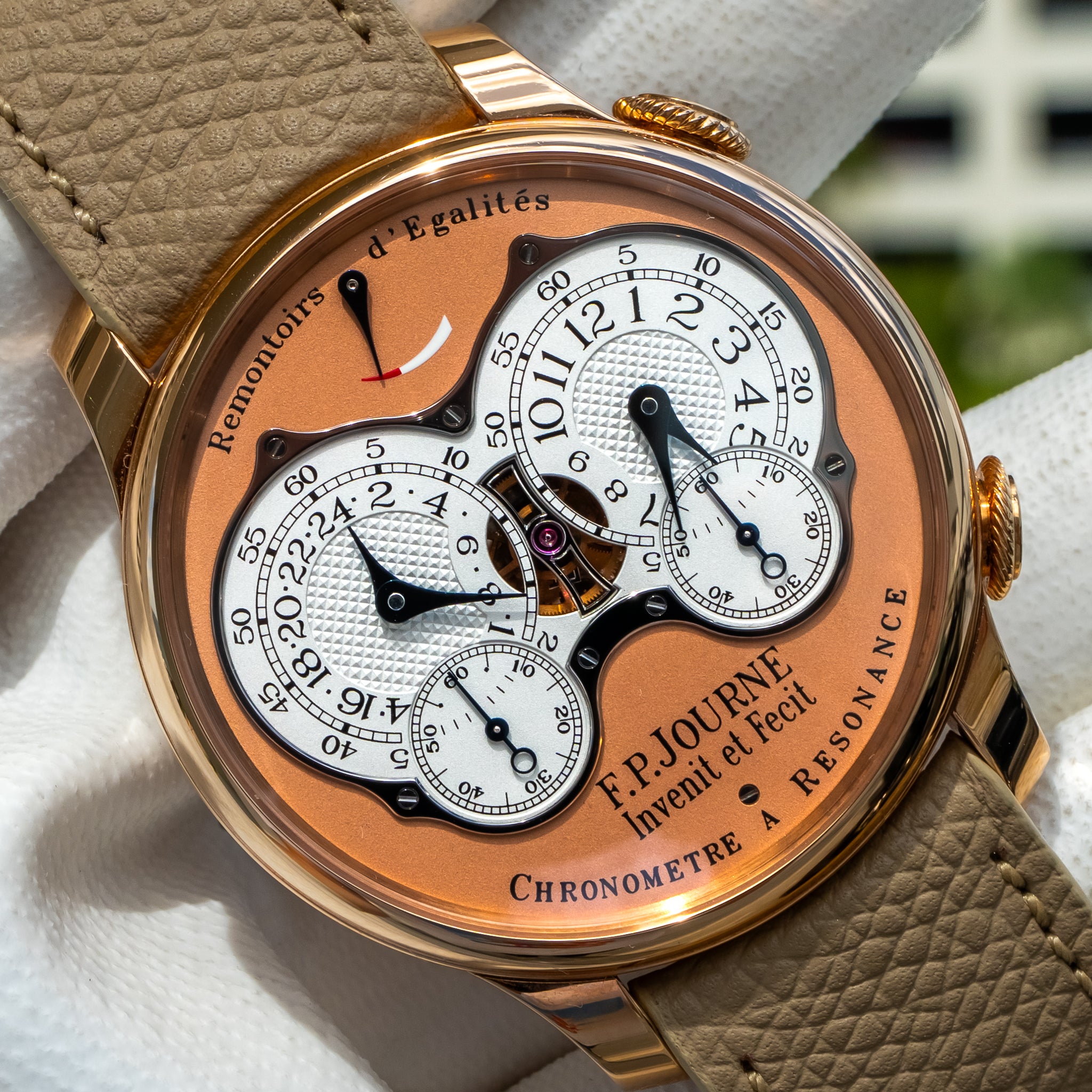 F.P. Journe Chronomètre À Résonance Rose Gold Salmon Dial