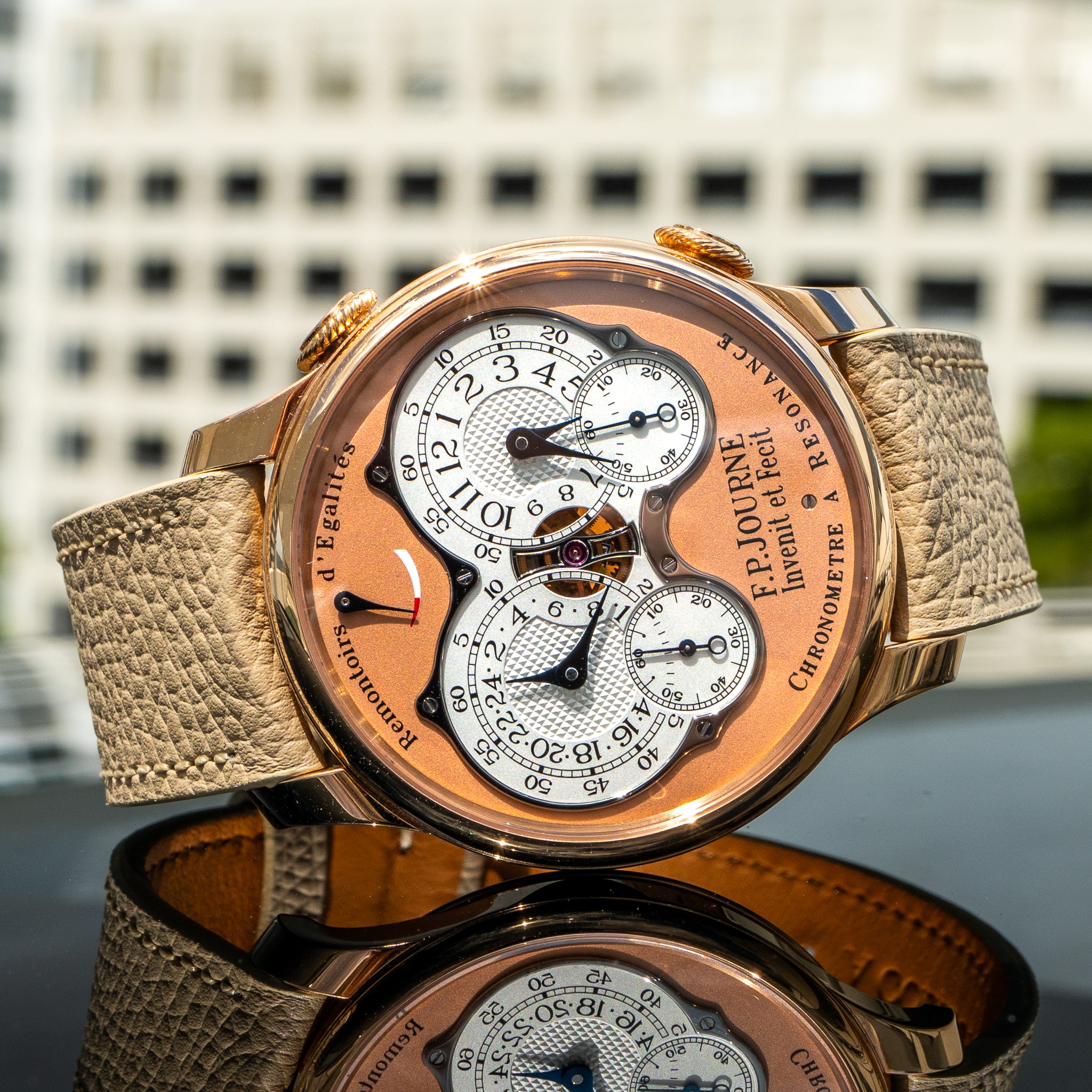 F.P. Journe Chronomètre À Résonance Rose Gold Salmon Dial