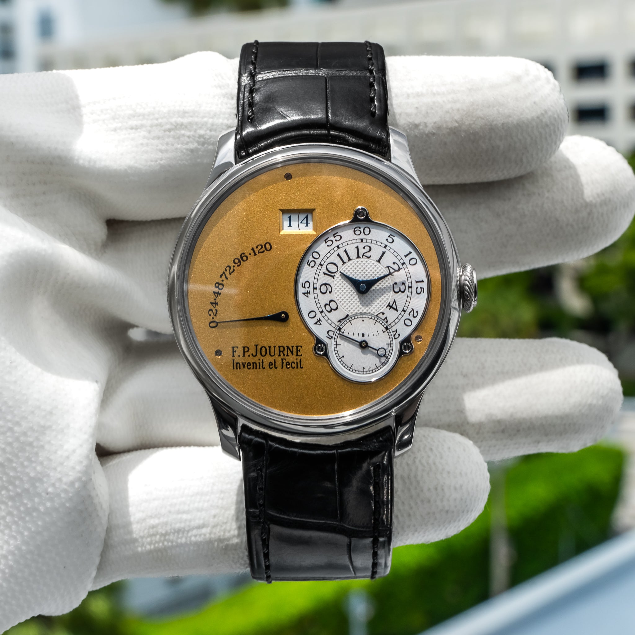 F.P. Journe Octa Reserve De Marche Platinum Brass Movement 38mm
