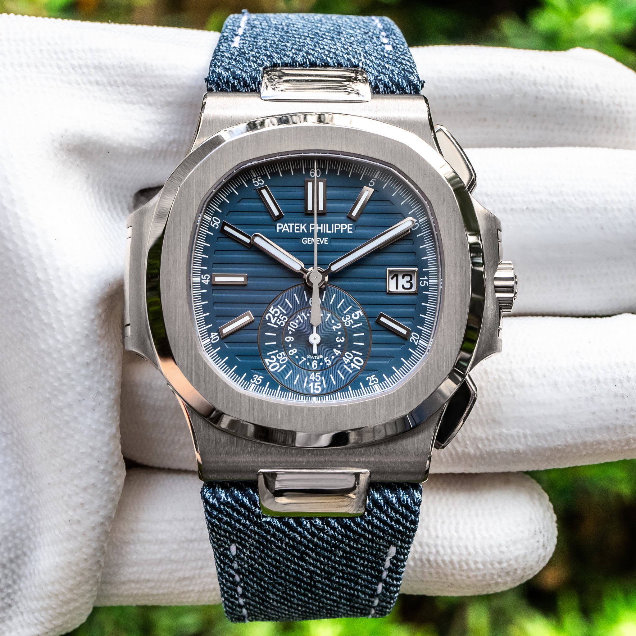 Patek Philippe Unworn 2024 Nautilus 5980/60G Travel Time Chronograph