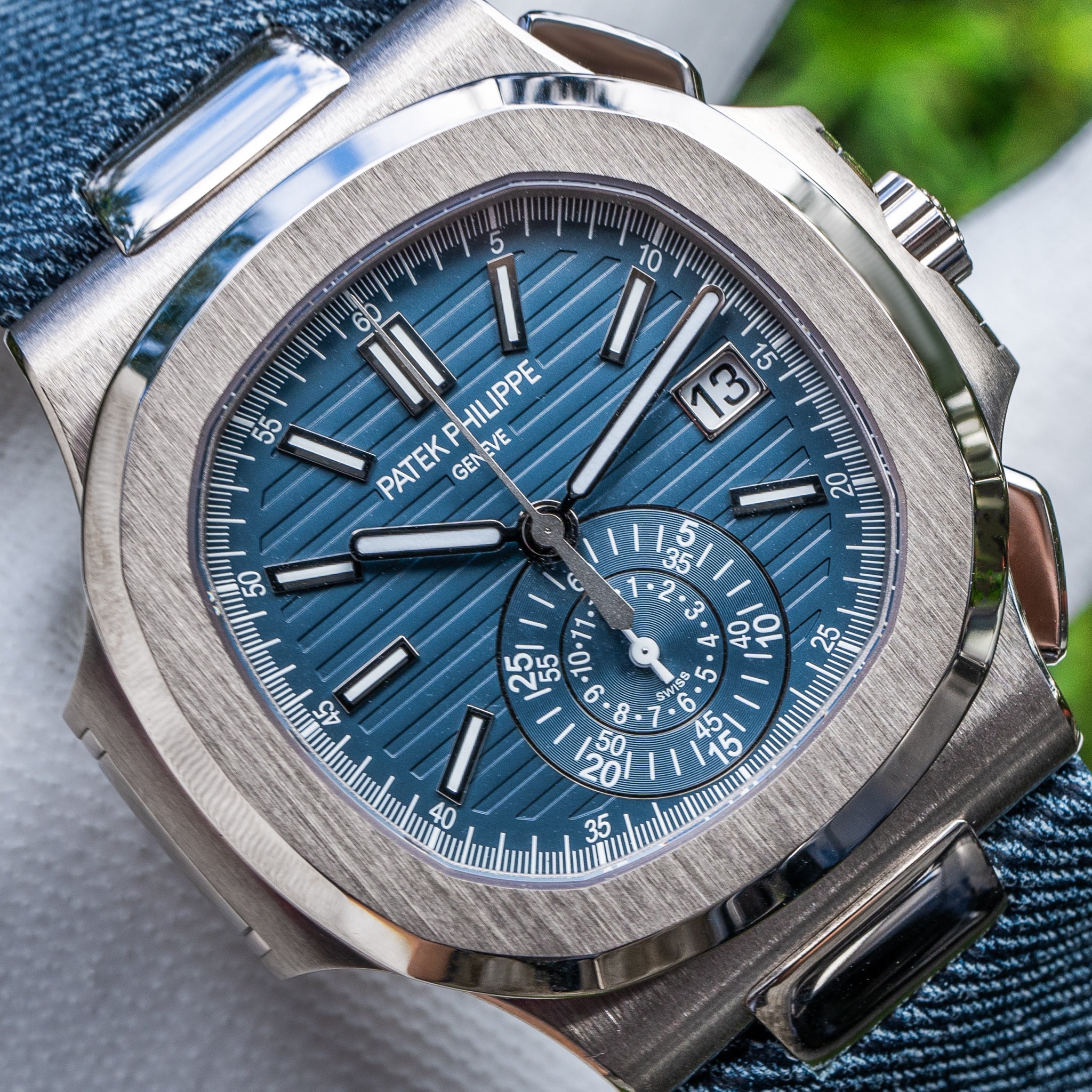 2025 Patek Philippe Nautilus 5980/60G Travel Time Chronograph