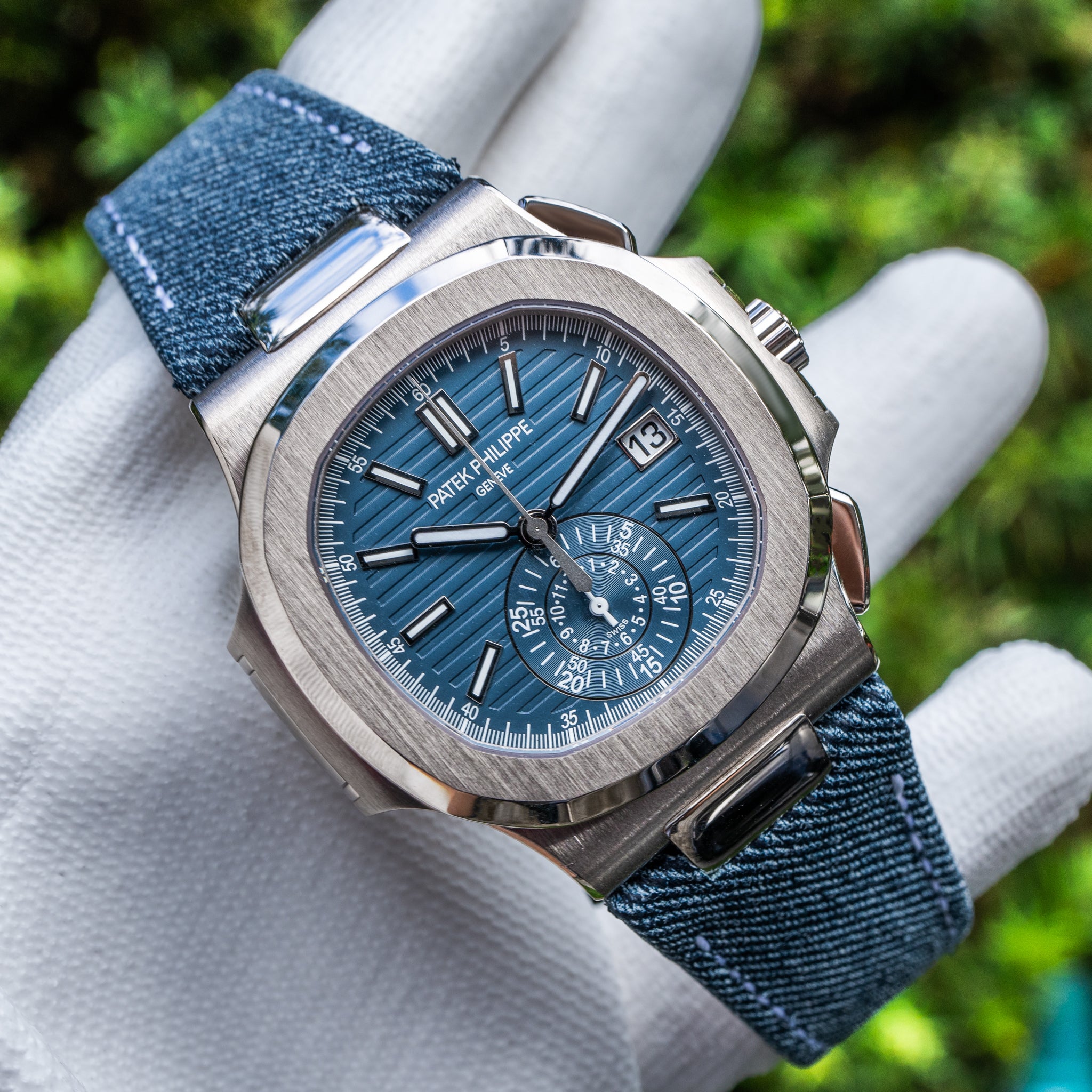 Patek Philippe Unworn 2024 Nautilus 5980/60G Travel Time Chronograph