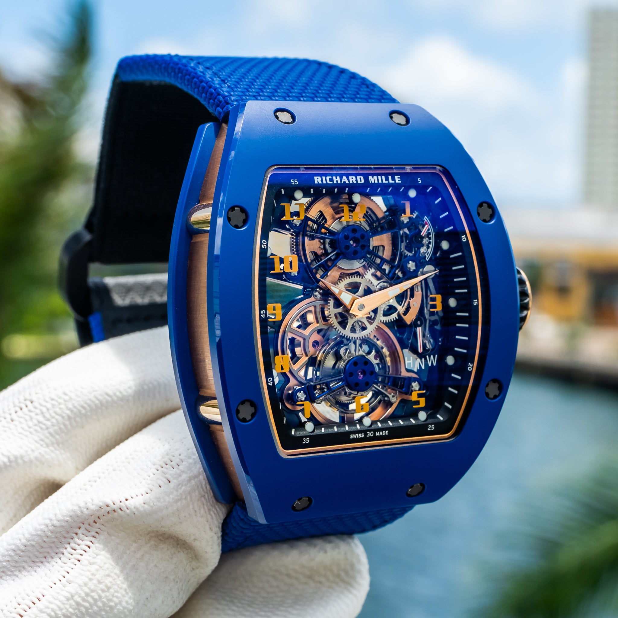 2023 Richard Mille RM17-02 Blue Ceramic Manual Winding Tourbillon