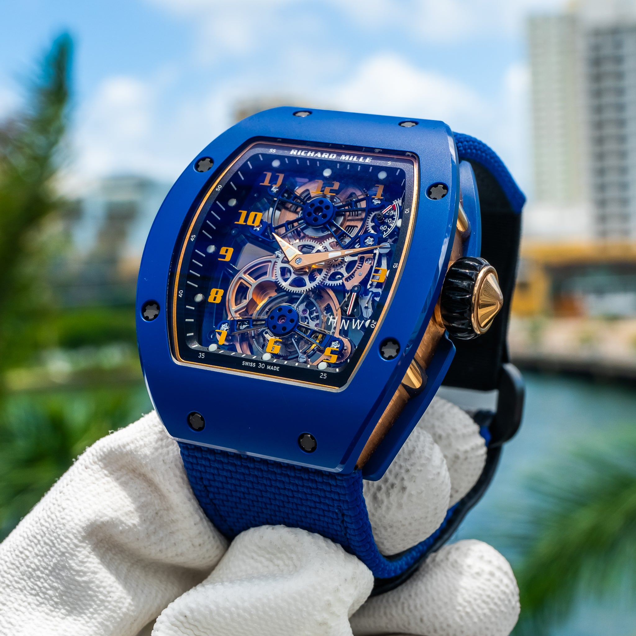 2023 Richard Mille RM17-02 Blue Ceramic Manual Winding Tourbillon