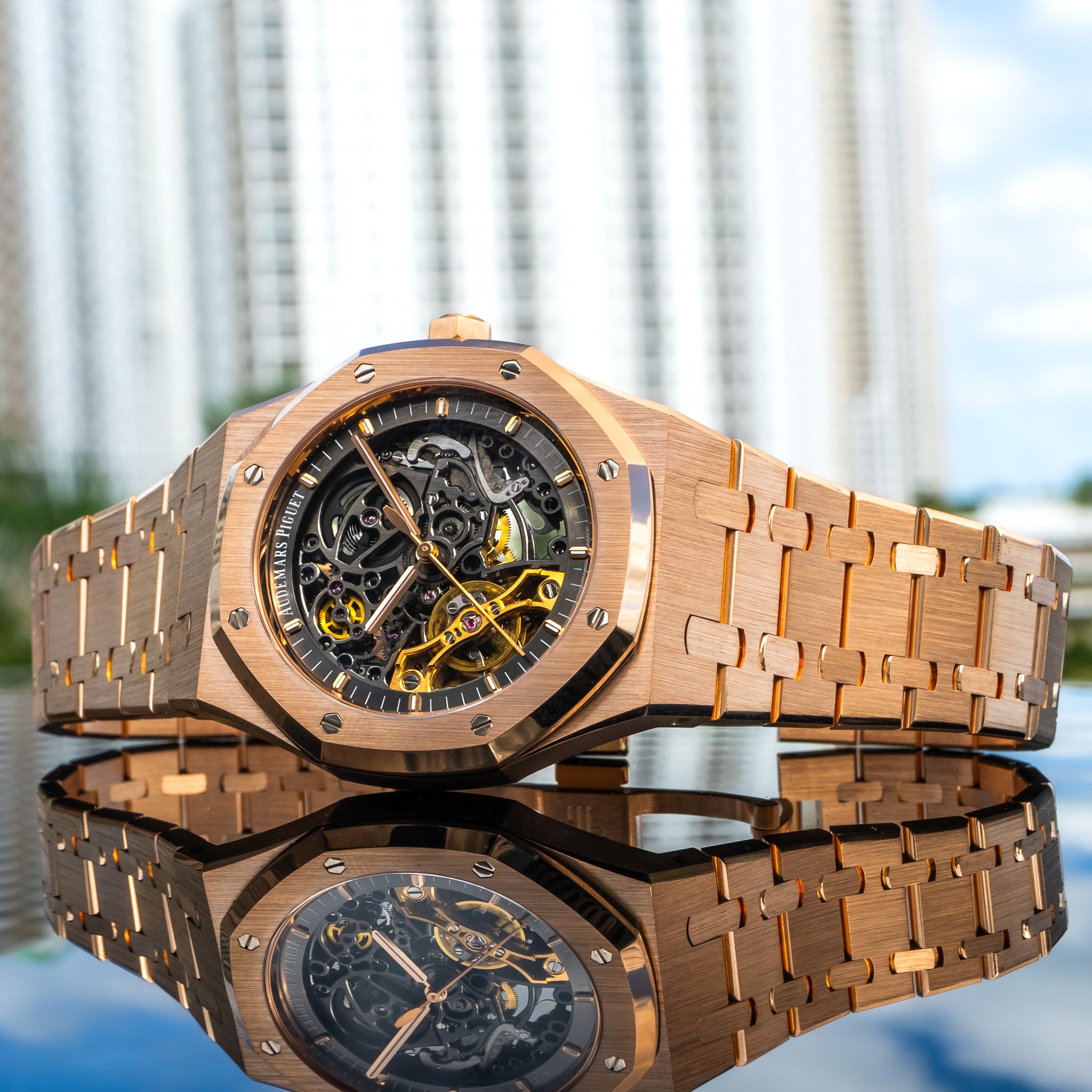 2023 Audemars Piguet 15407or Royal Oak Double Balance Wheel Openworked Rose Gold 41mm