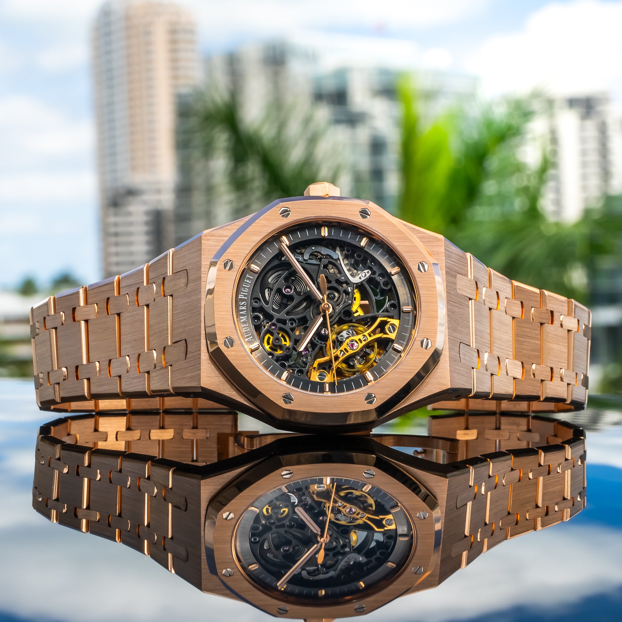 2023 Audemars Piguet 15407or Royal Oak Double Balance Wheel Openworked Rose Gold 41mm