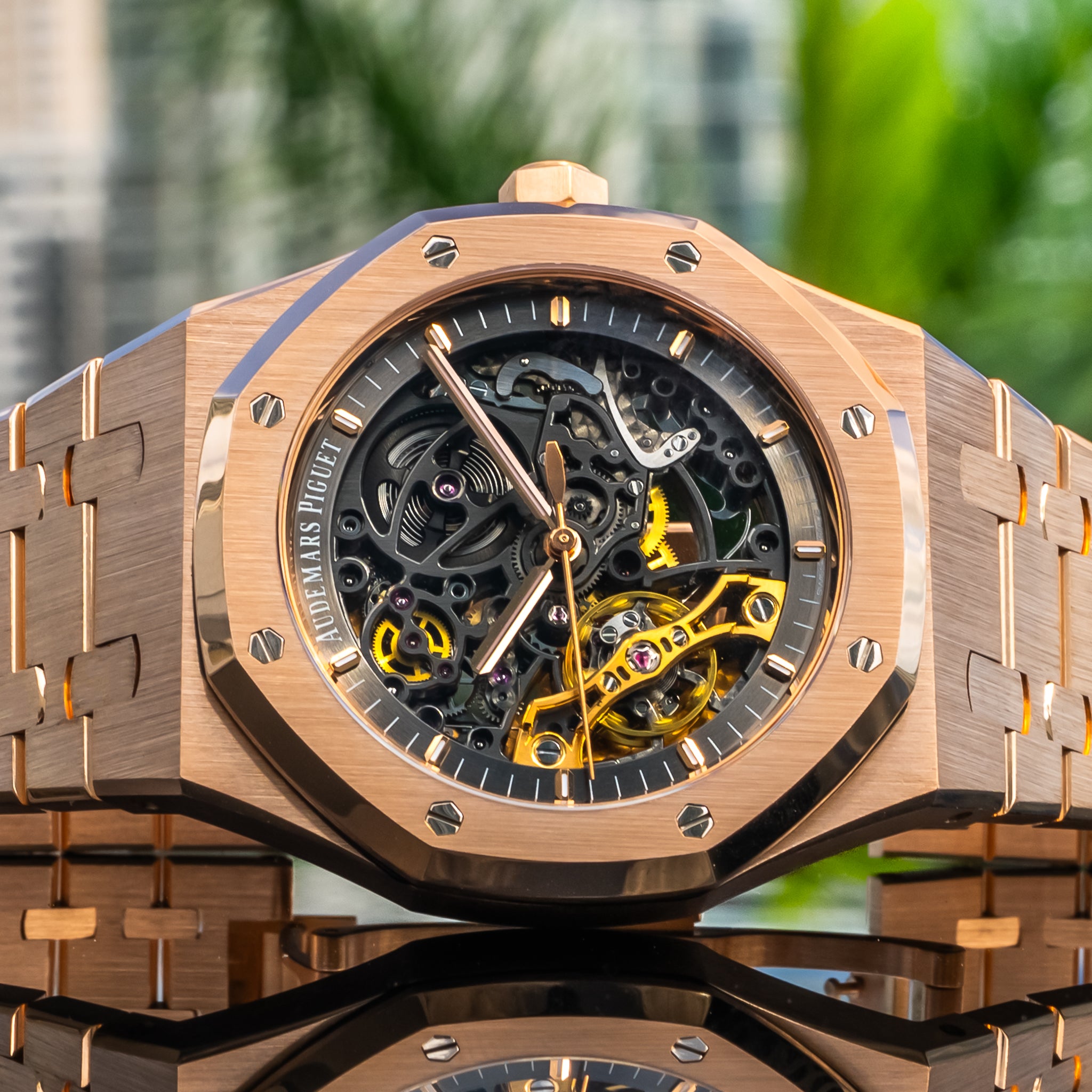 2023 Audemars Piguet 15407or Royal Oak Double Balance Wheel Openworked Rose Gold 41mm