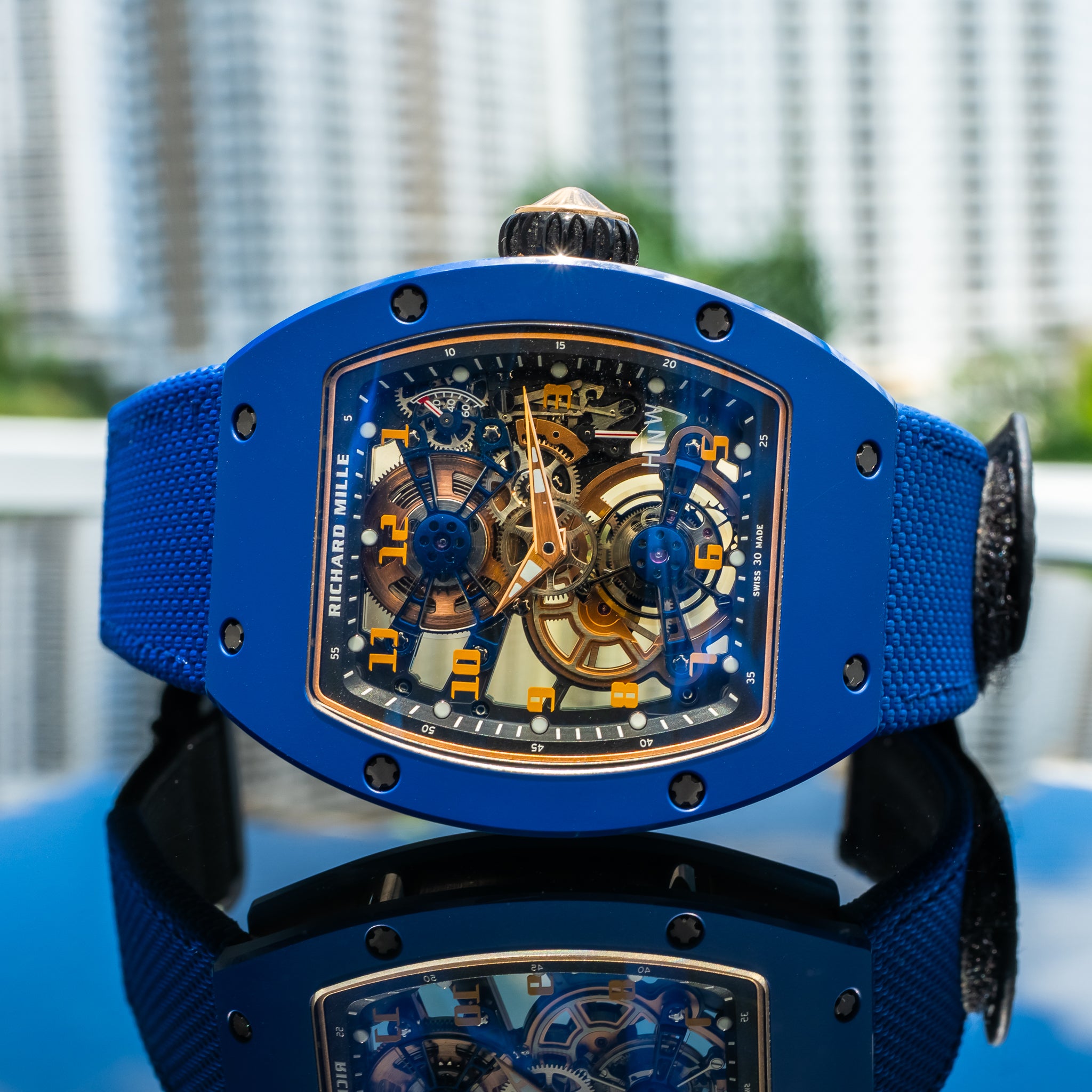 2023 Richard Mille RM17-02 Blue Ceramic Manual Winding Tourbillon