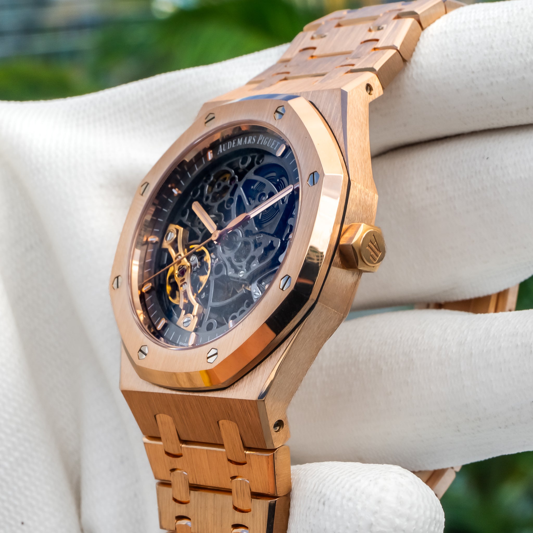 2023 Audemars Piguet 15407or Royal Oak Double Balance Wheel Openworked Rose Gold 41mm