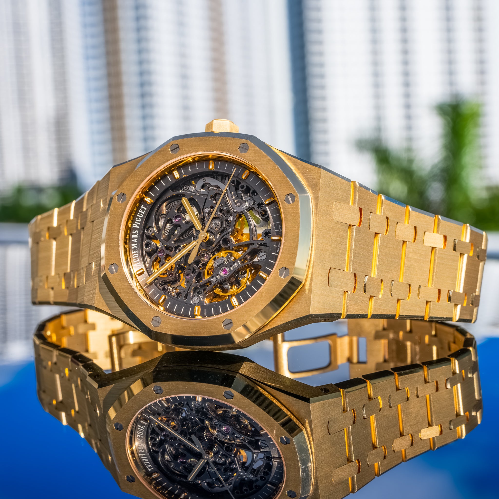 Audemars Piguet 2024 Double Balance Wheel Openworked Yellow Gold 15407BA