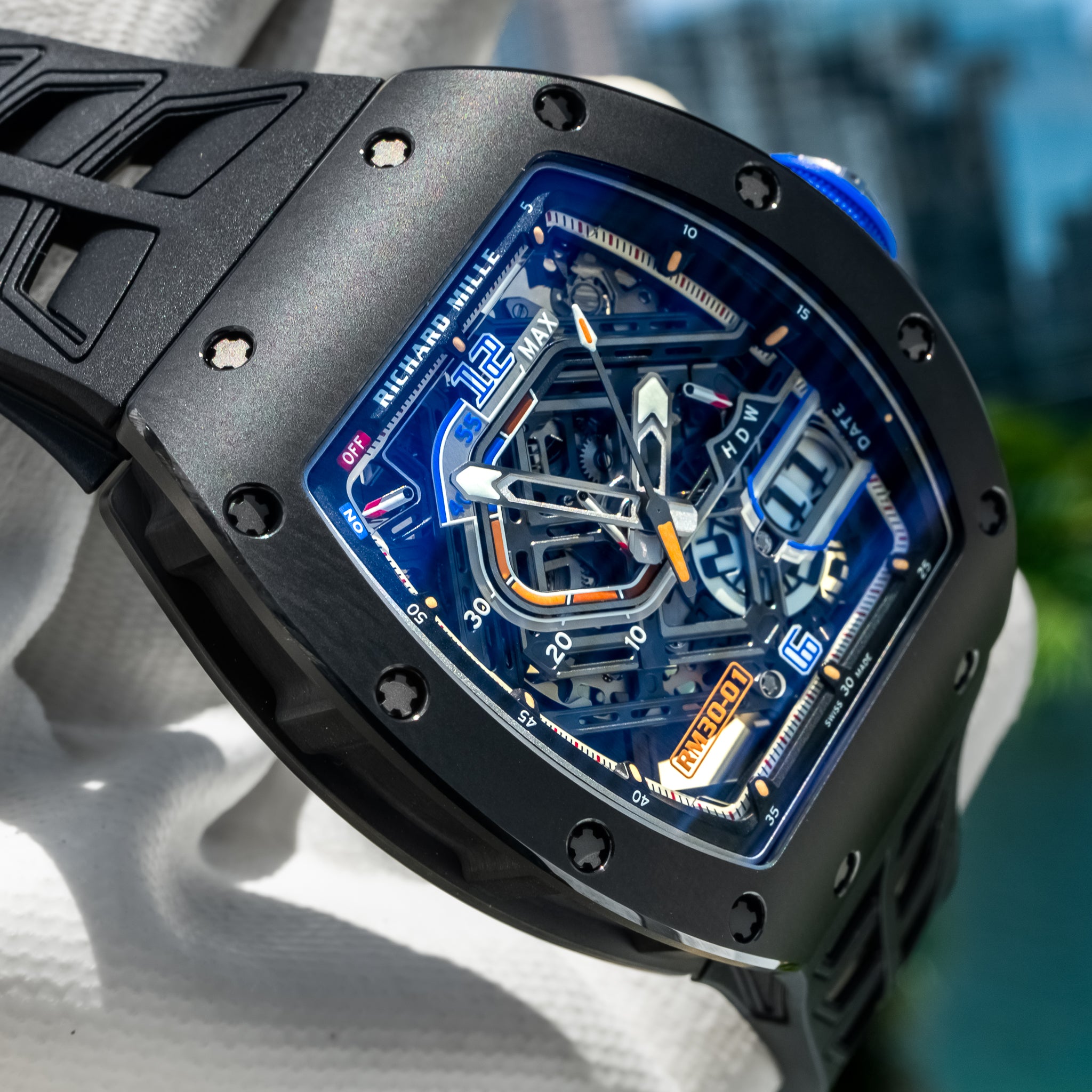 2026 Richard Mille RM 30-01 Black Ceramic 42.7 mm x 50 mm