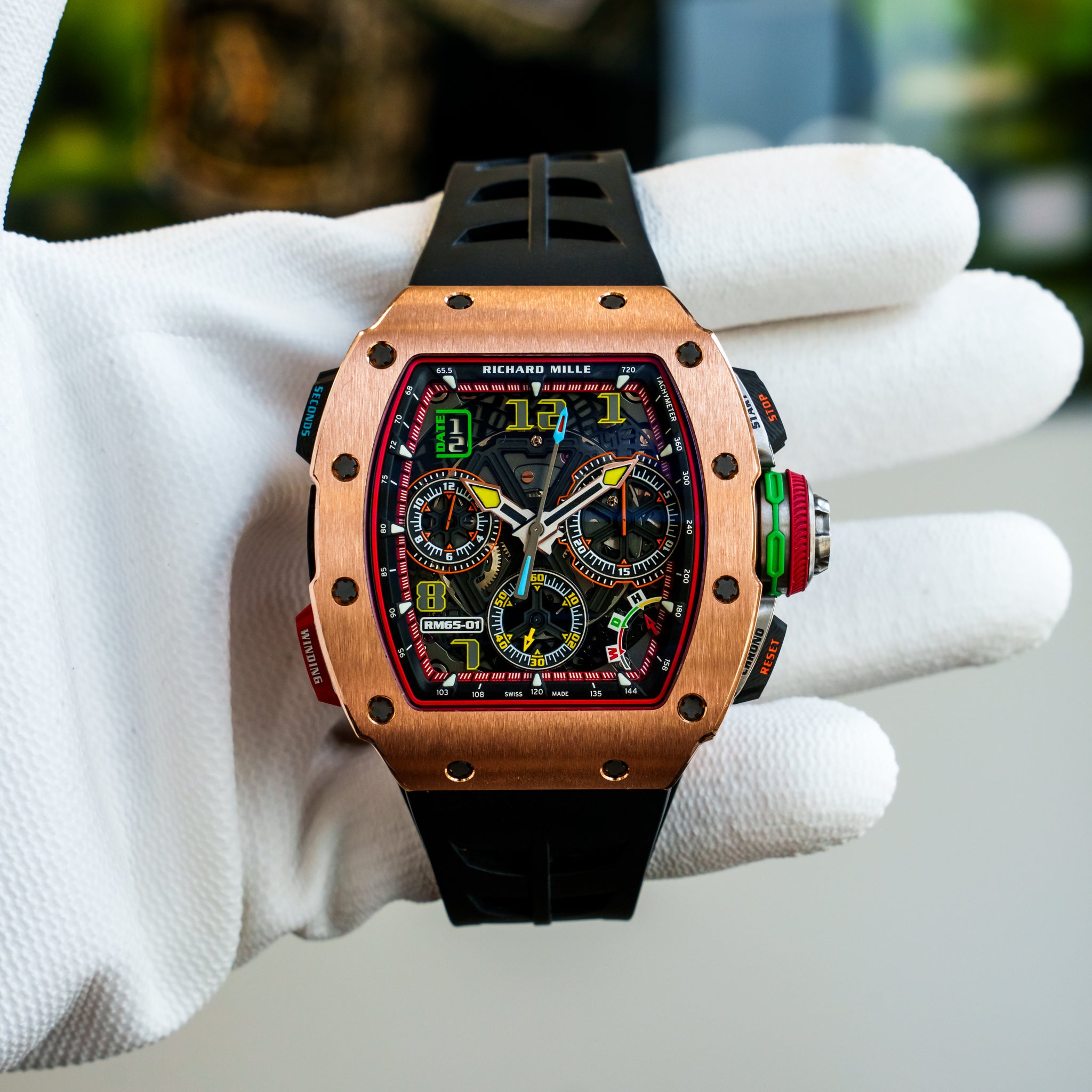 Richard Mille Unworn 2023 RM 65-01 Split-Seconds Chronograph Rose Gold