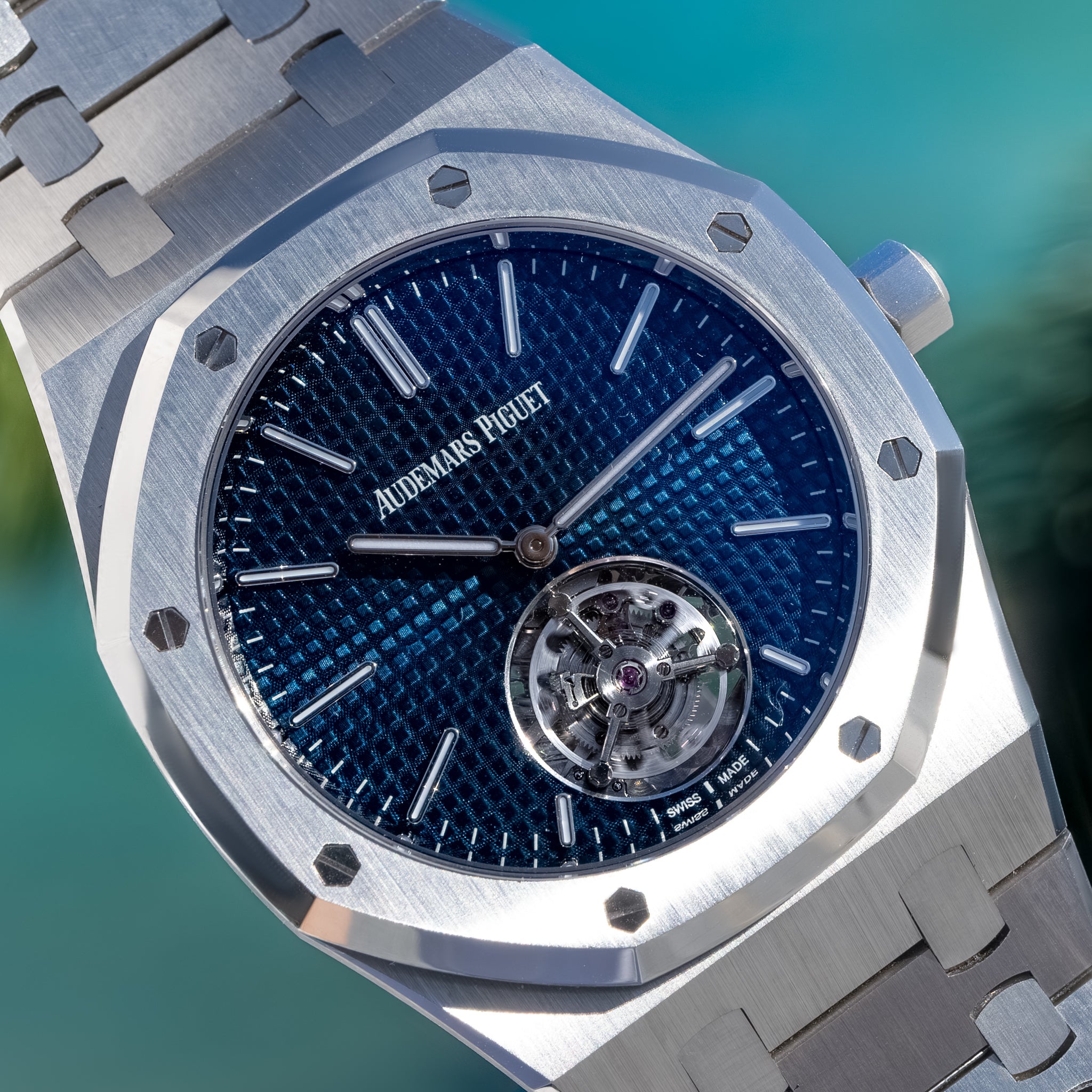 Audemars Piguet Royal Oak Steel Blue Dial 39mm Tourbillion 26670st