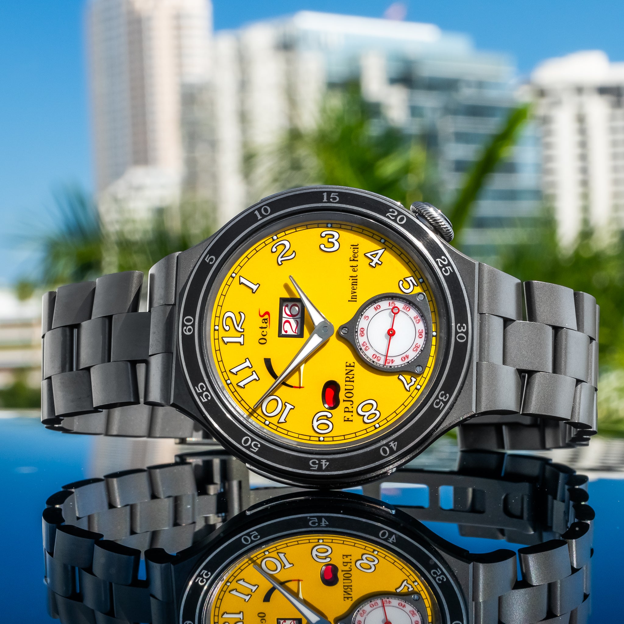 F.P. Journe LineSport Automatique Reserve Yellow Dial Titanium 44mm
