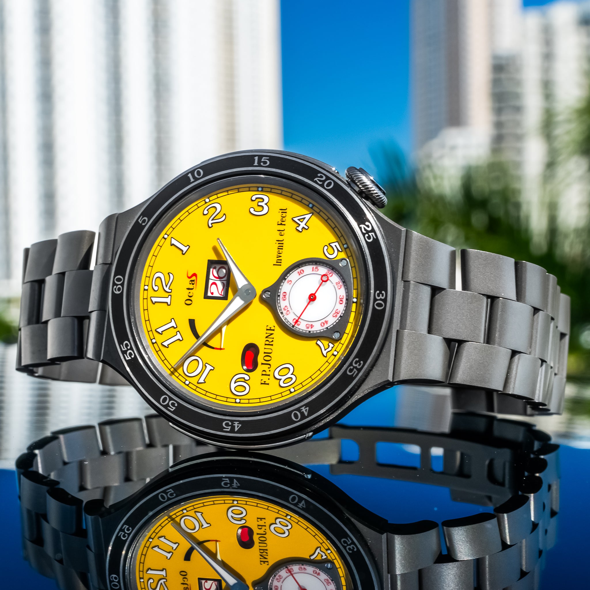 F.P. Journe LineSport Automatique Reserve Yellow Dial Titanium 44mm
