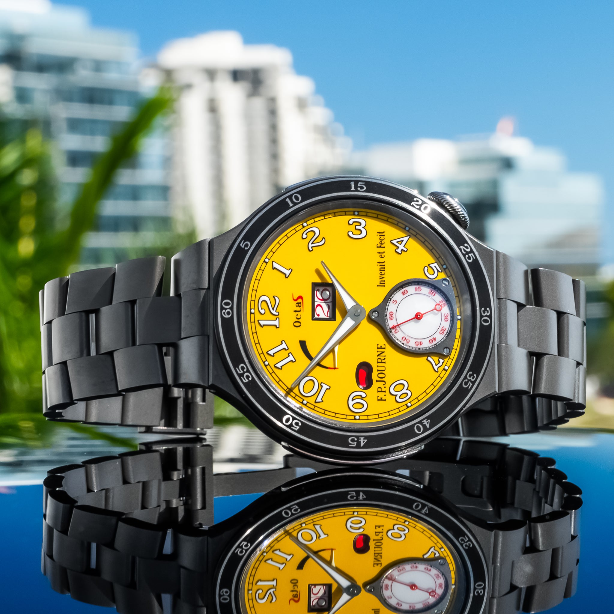 F.P. Journe LineSport Automatique Reserve Yellow Dial Titanium 44mm