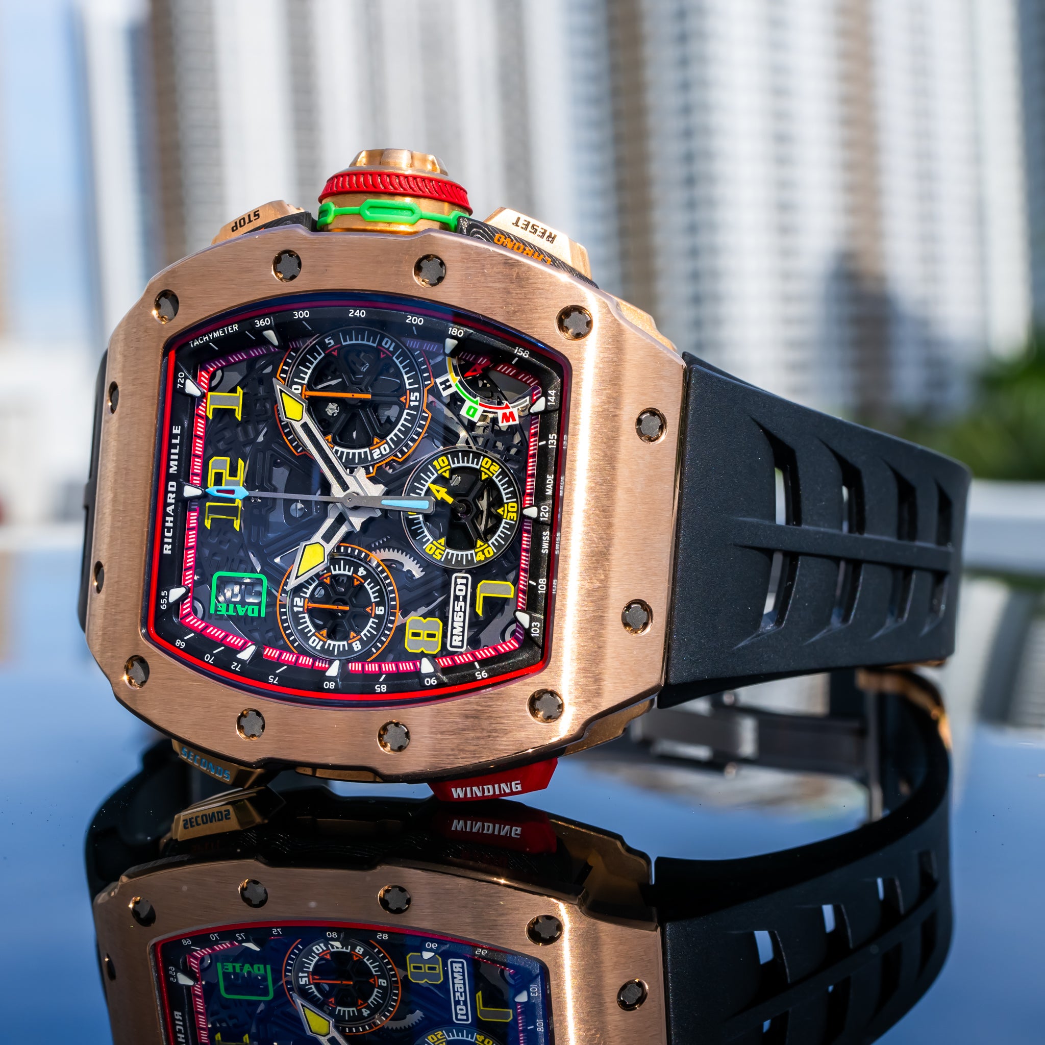 Richard Mille RM 65-01 Automatic Chronograph Full Rose Gold