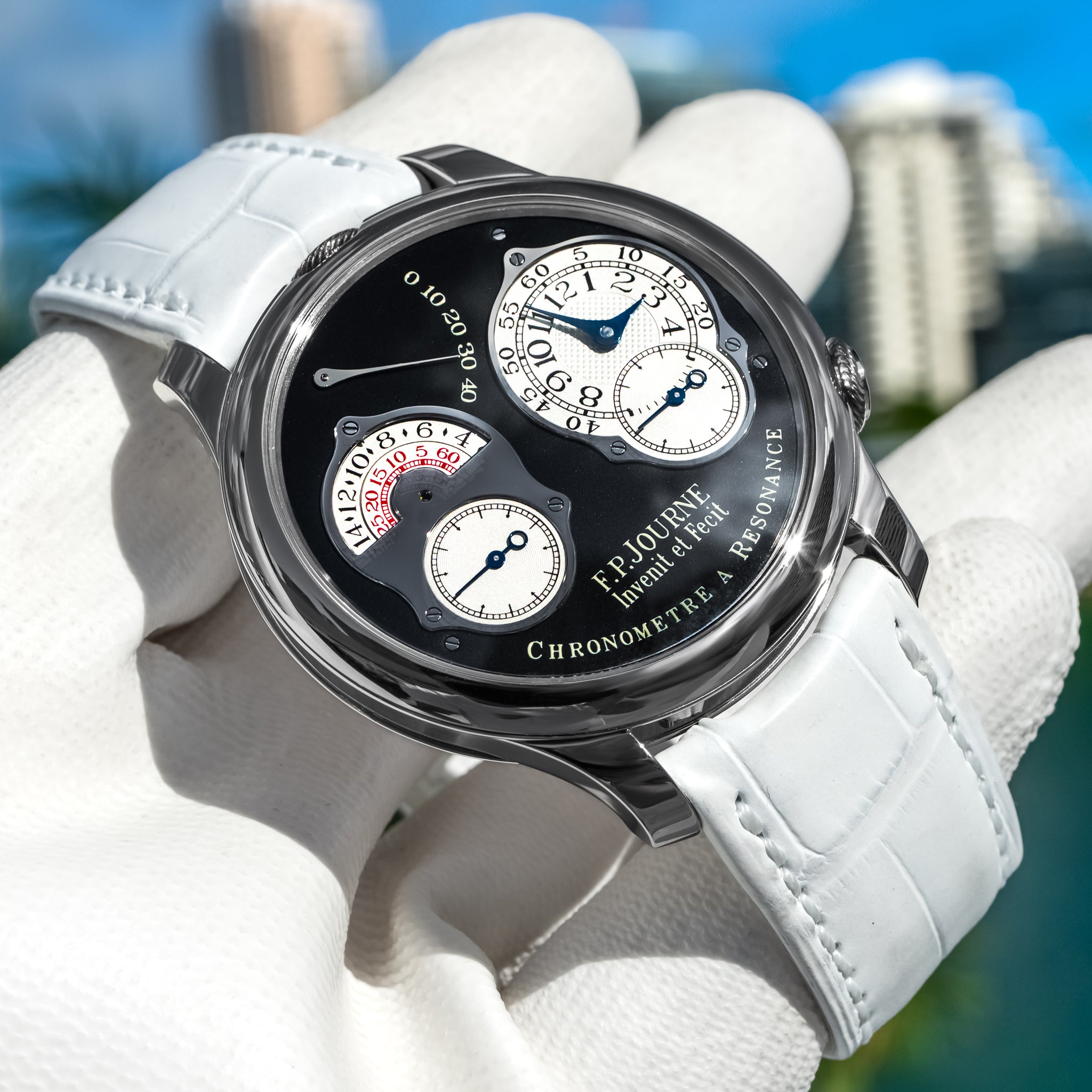 F.P. Journe Chronomètre À Résonance 'Parking Meter' Black Label 40mm