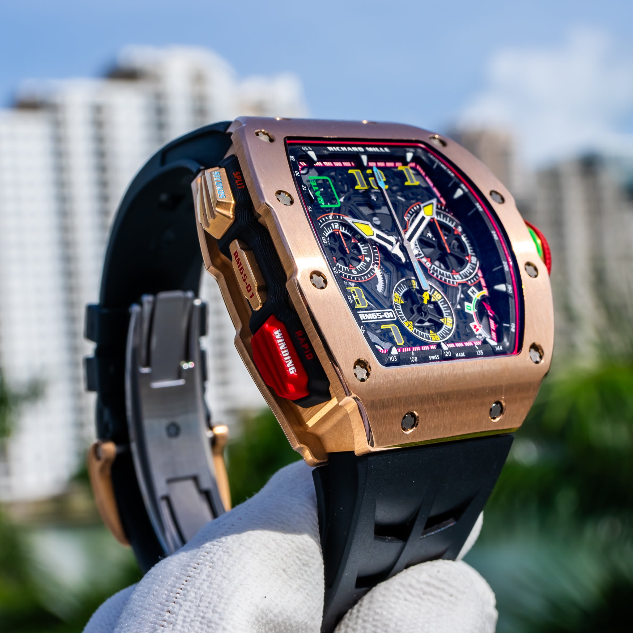 Richard Mille RM 65-01 Automatic Chronograph Full Rose Gold