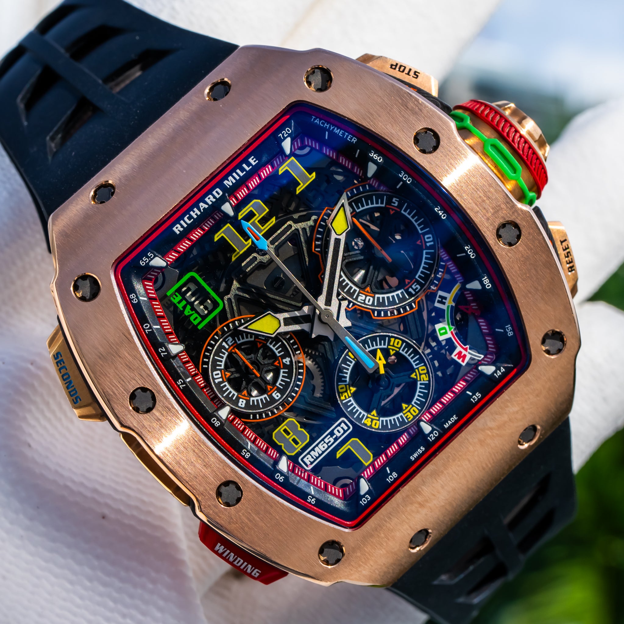 Richard Mille RM 65-01 Automatic Chronograph Full Rose Gold