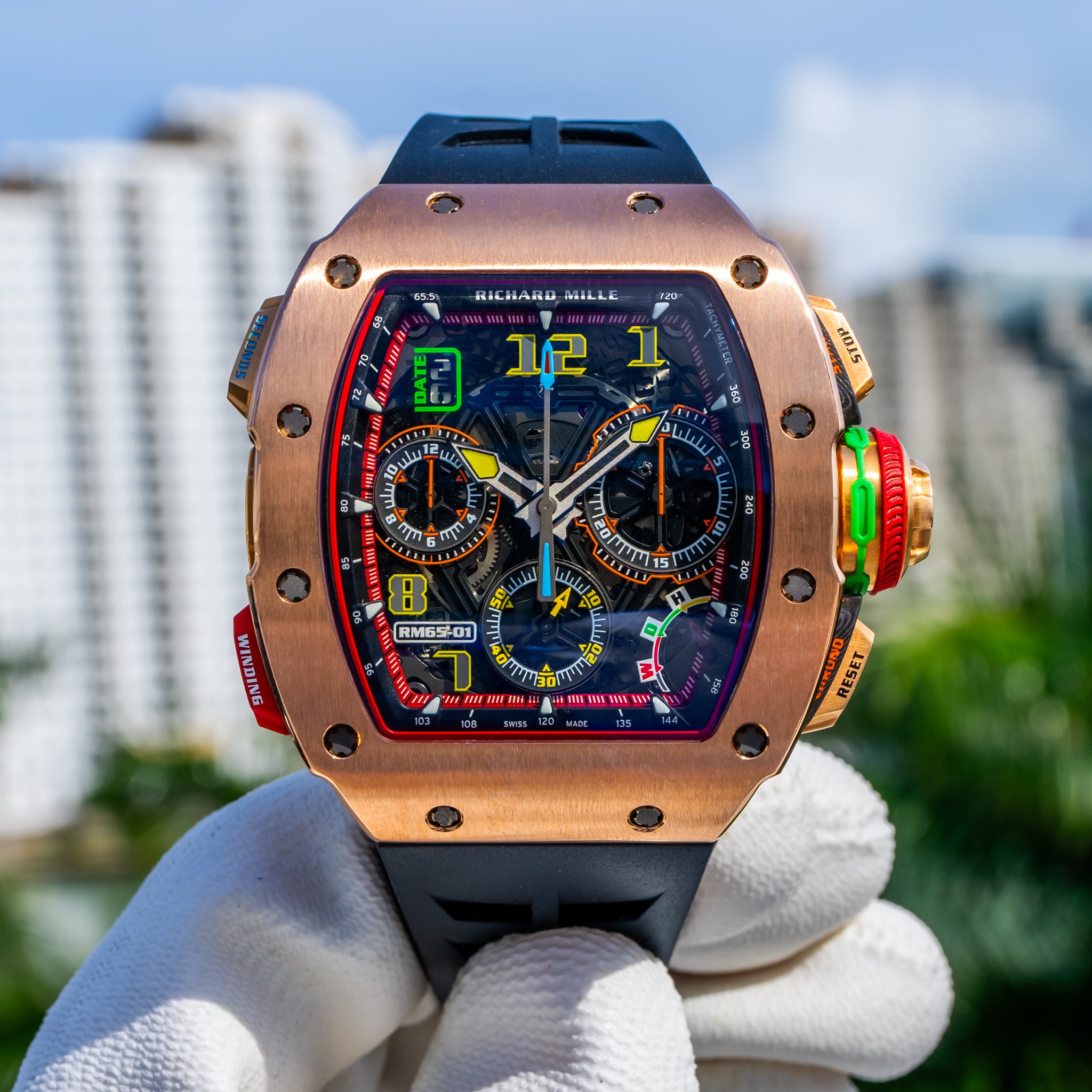 Richard Mille RM 65-01 Automatic Chronograph Full Rose Gold