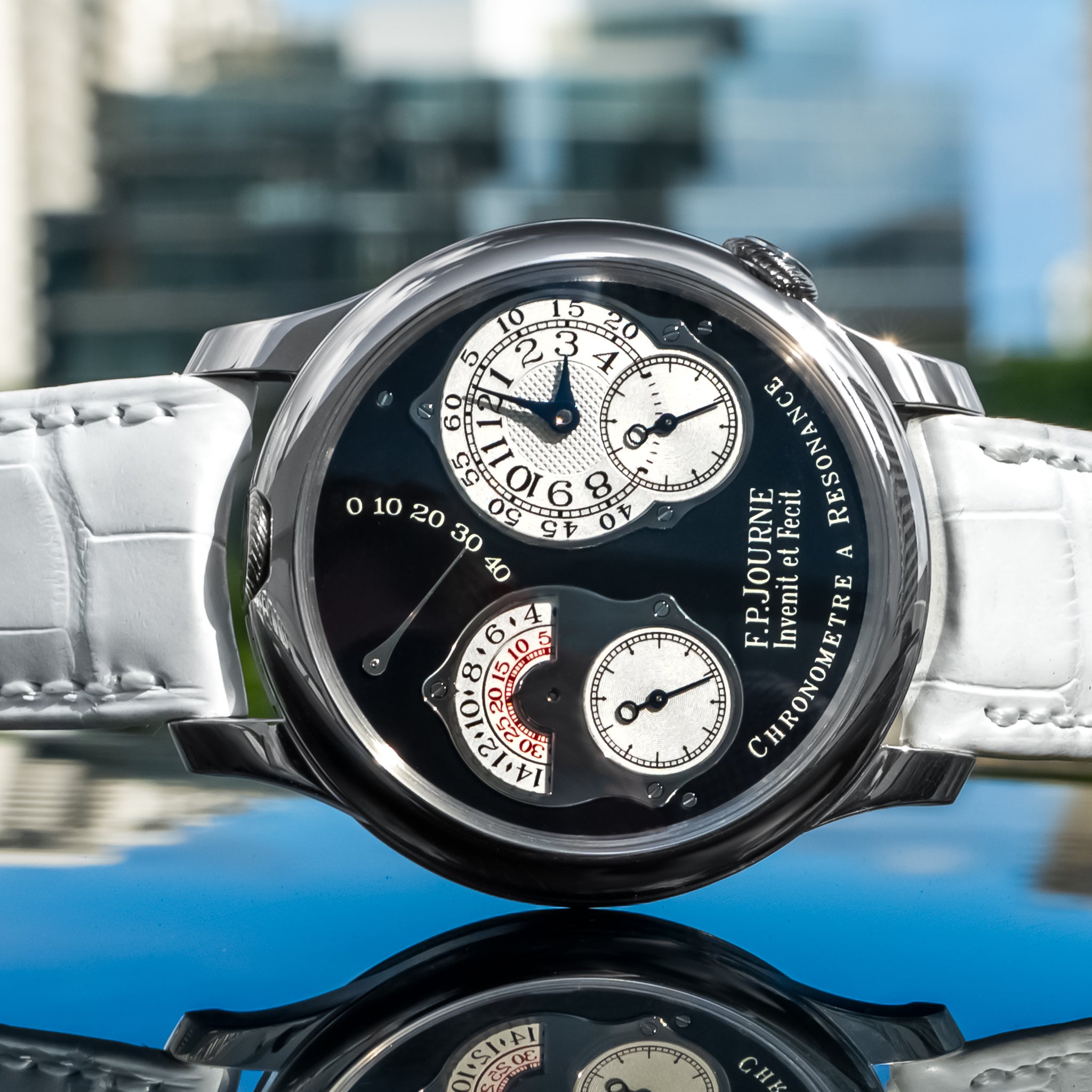 F.P. Journe Chronomètre À Résonance 'Parking Meter' Black Label 40mm