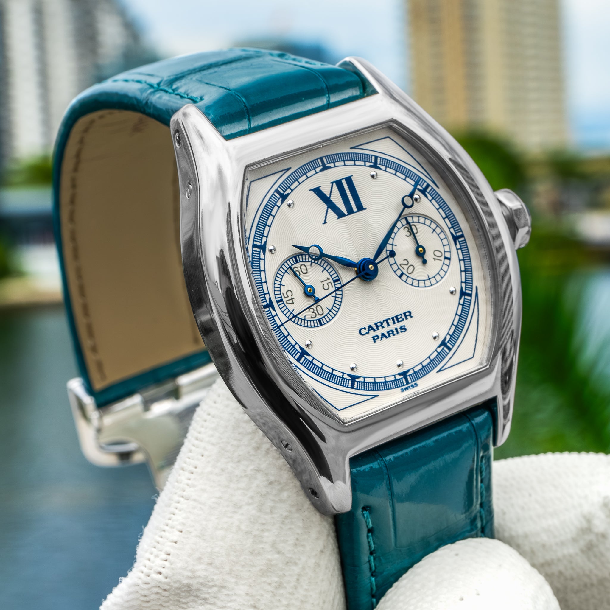 Cartier 2396 Tortue Monopusher 35mm x 45mm