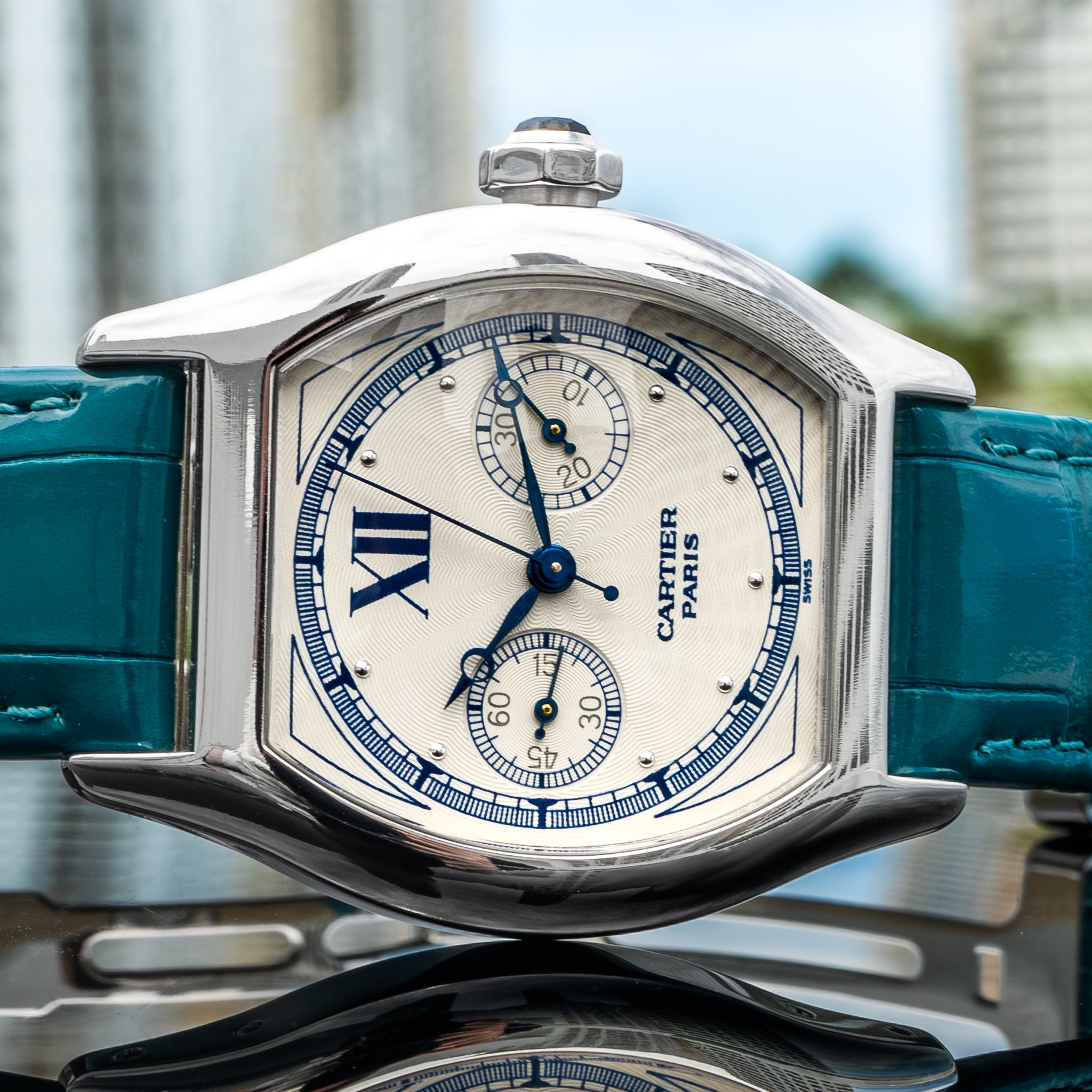 Cartier 2396 Tortue Monopusher 35mm x 45mm