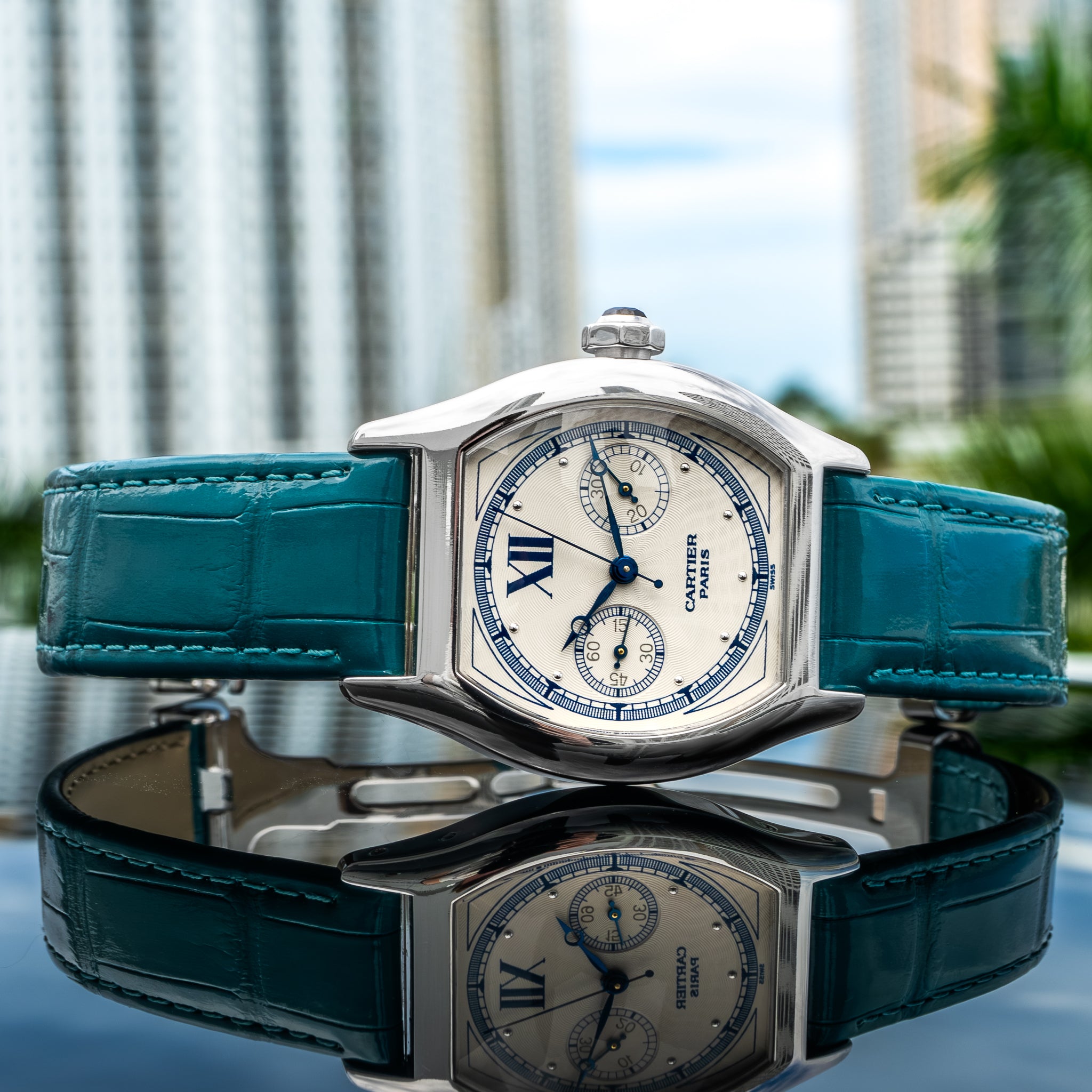 Cartier 2396 Tortue Monopusher 35mm x 45mm