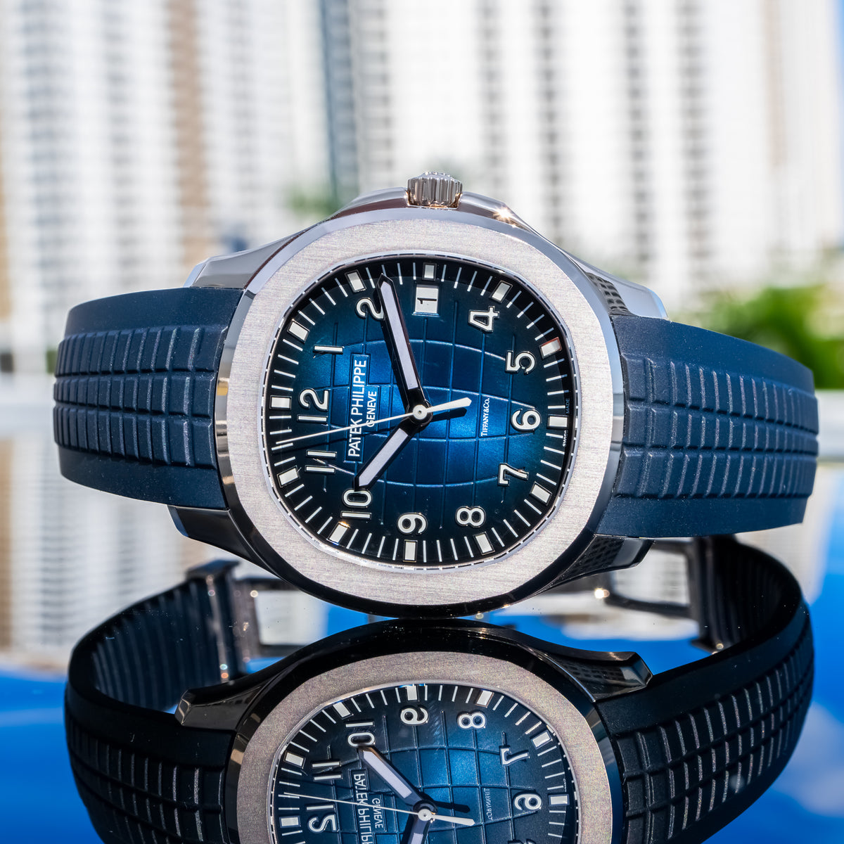 Patek Philippe 5168G Aquanaut Tiffany Co Stamp - Main Image