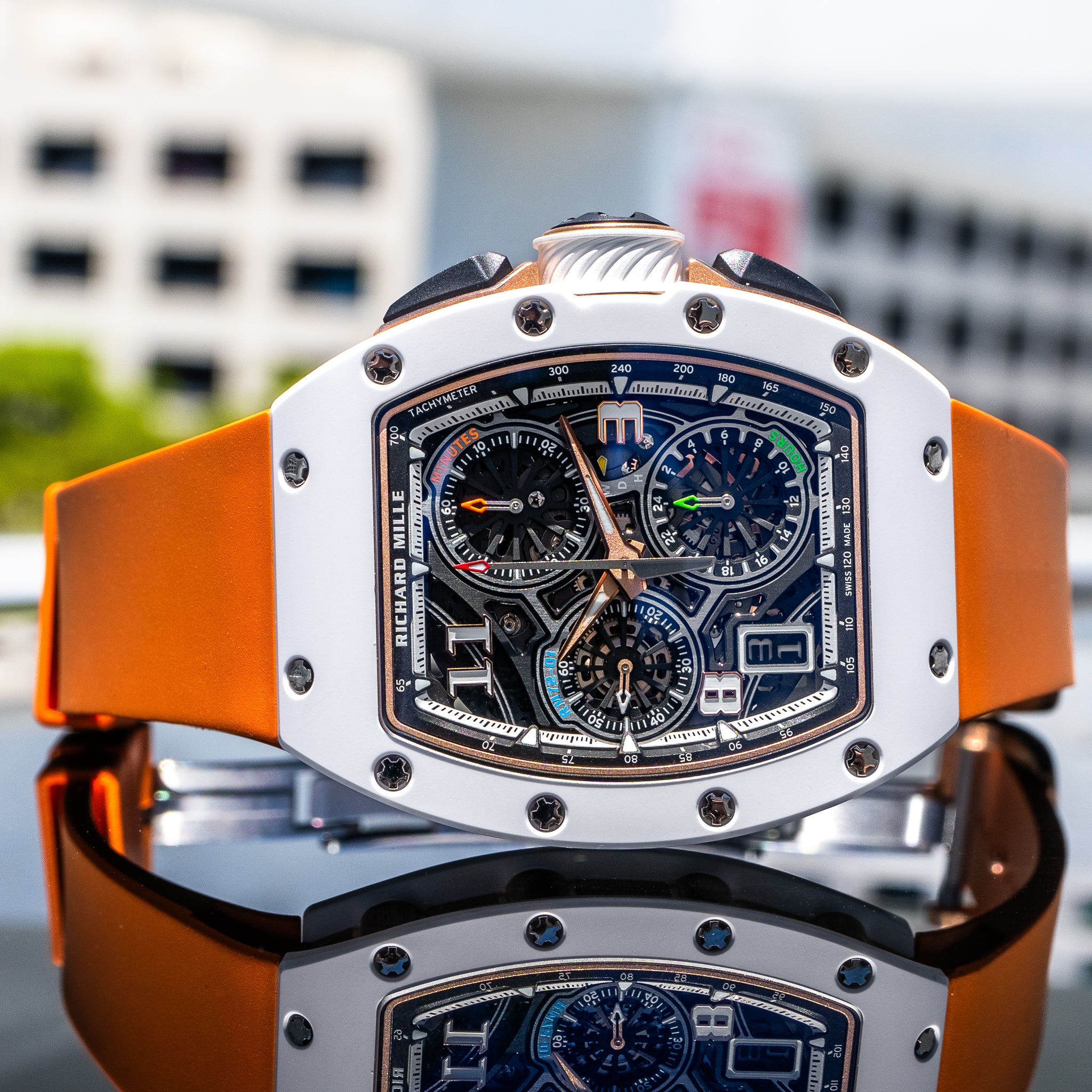 Richard Mille RM 72-01 Automatic Winding Lifestyle Flyback Chronograph Rose Gold / Ceramic