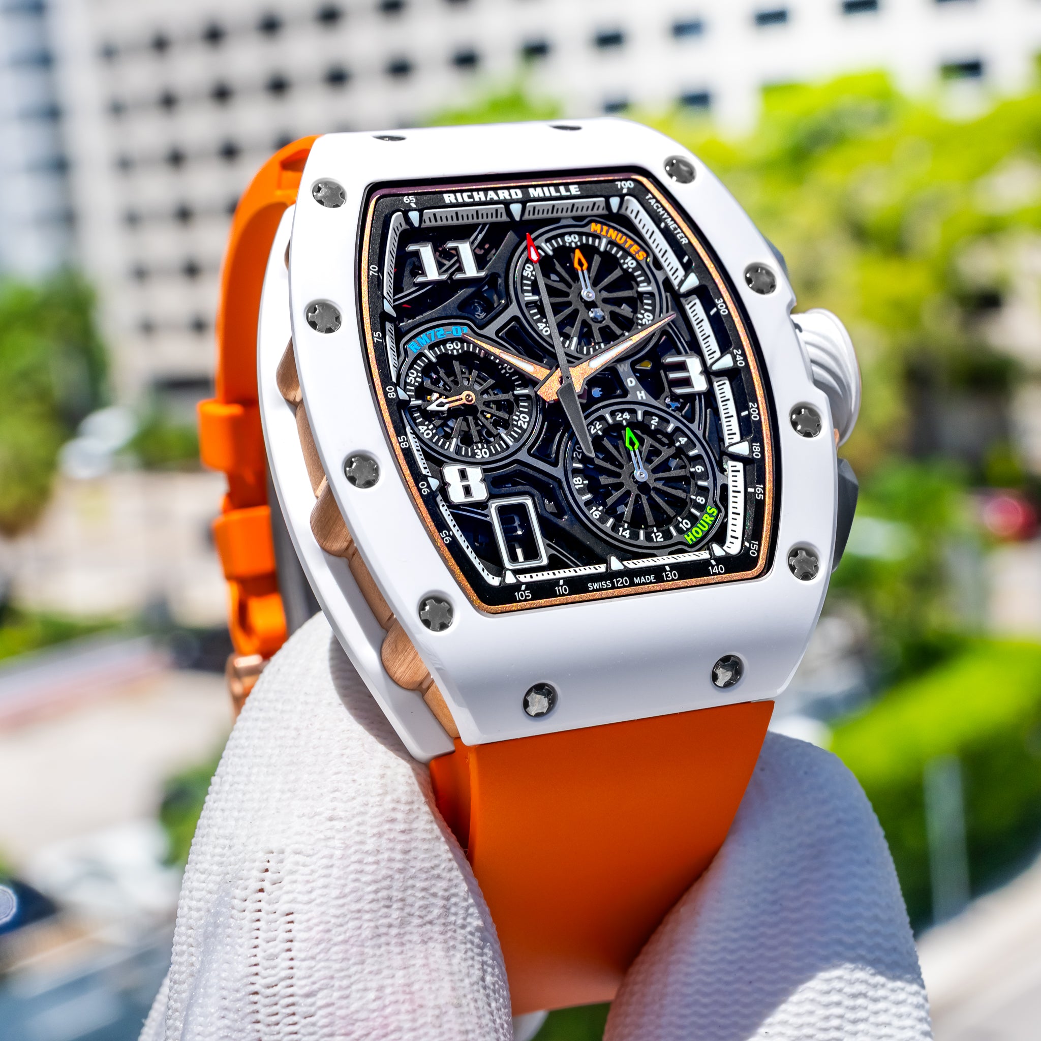 Richard Mille RM 72-01 Automatic Winding Lifestyle Flyback Chronograph Rose Gold / Ceramic