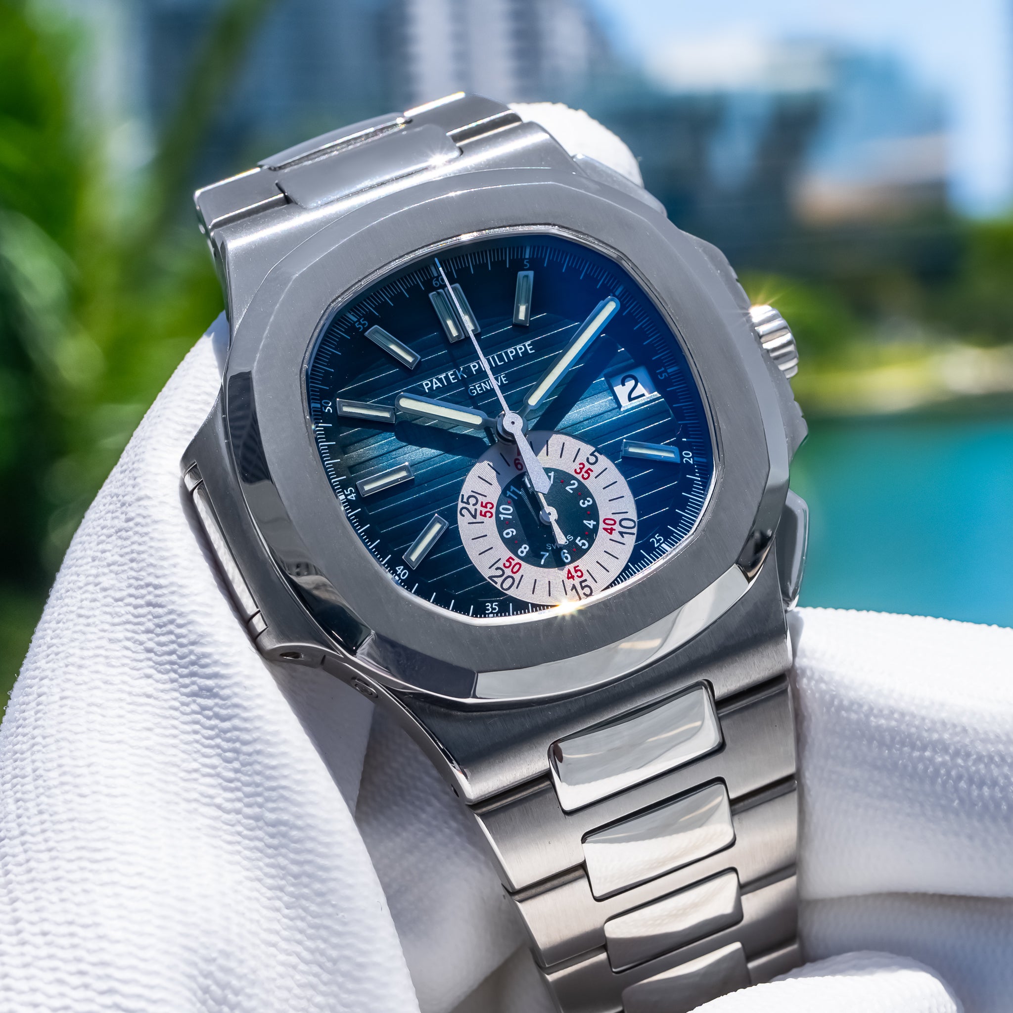 2007 Patek Philippe 5980/1A Nautilus Travel Time Chronograph
