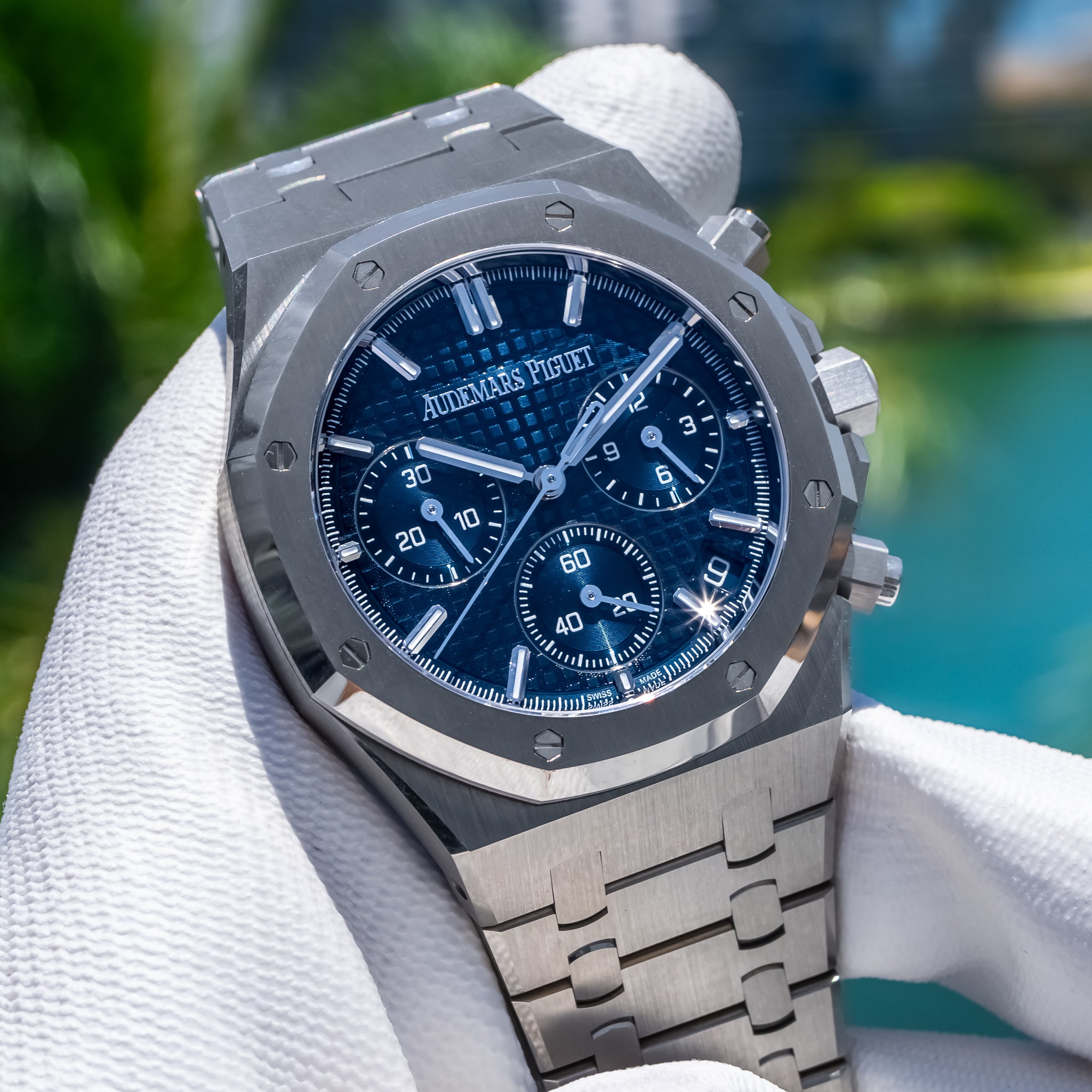 2024 Audemars Piguet Royal Oak Chronograph Blue 26240ST 41mm
