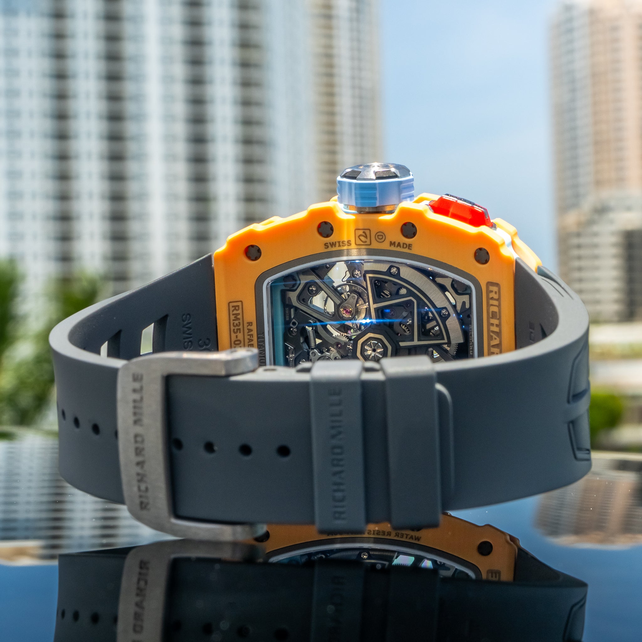 Richard Mille RM35-03 Rafa Nadal Salmon 43.15 mm x 49.95 mm