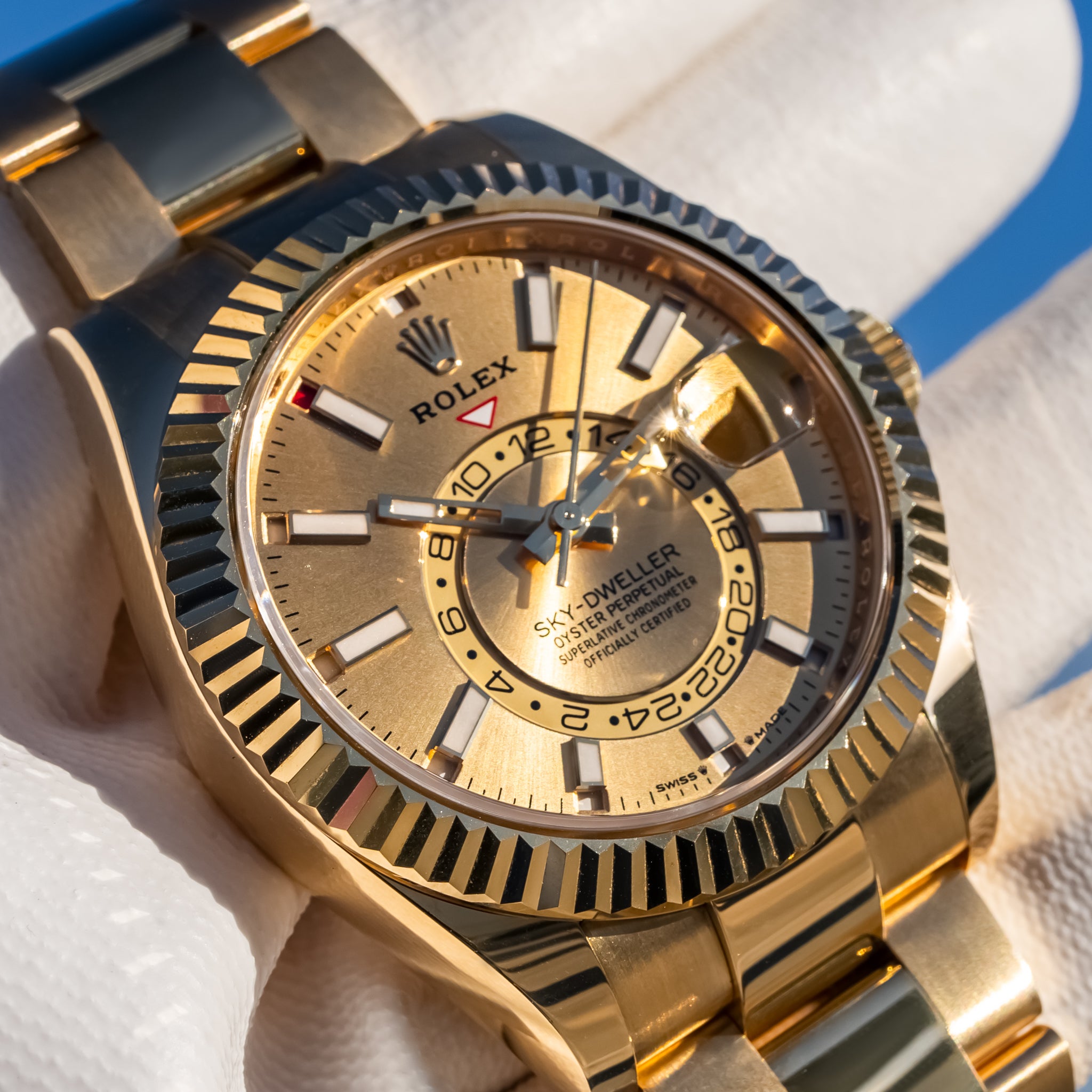 Rolex Unworn 2024 Sky-Dweller 42mm 336938 Champagne Dial