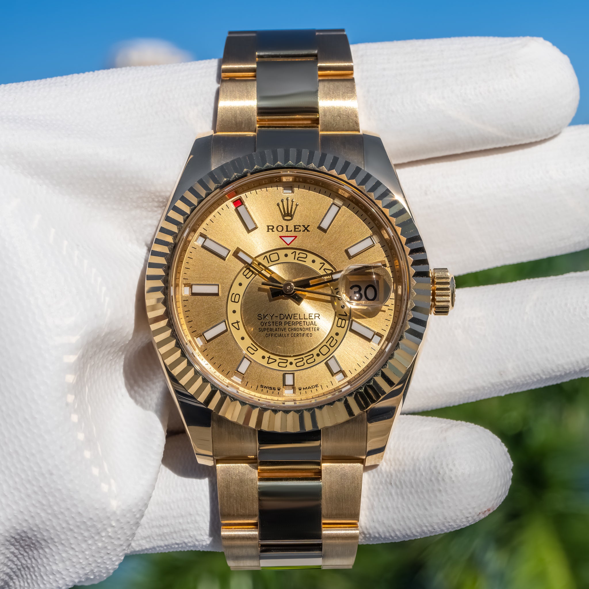 Rolex Unworn 2024 Sky-Dweller 42mm 336938 Champagne Dial