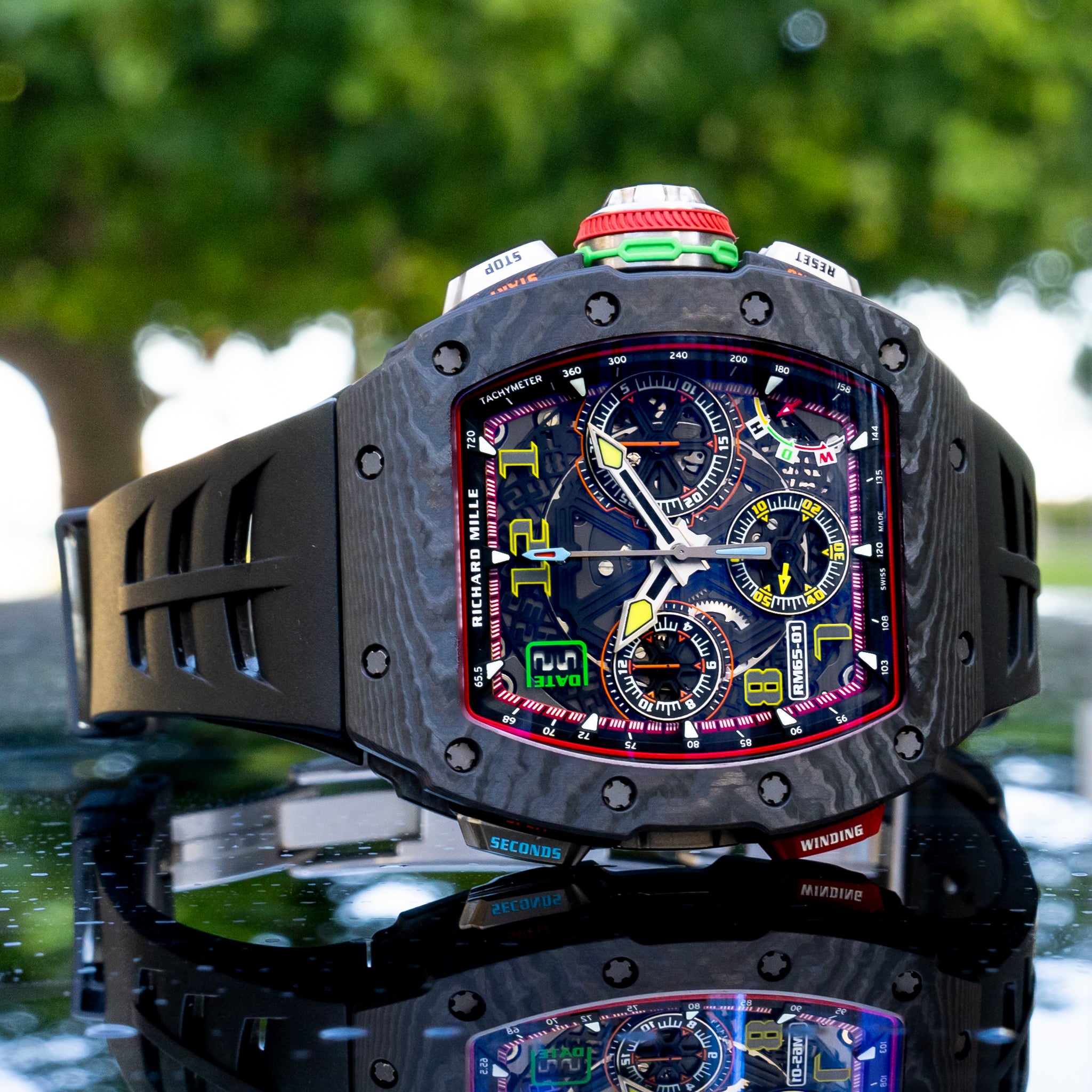 Richard Mille 2024 Unworn RM 65-01 Split-Seconds Chronograph Black NTPT