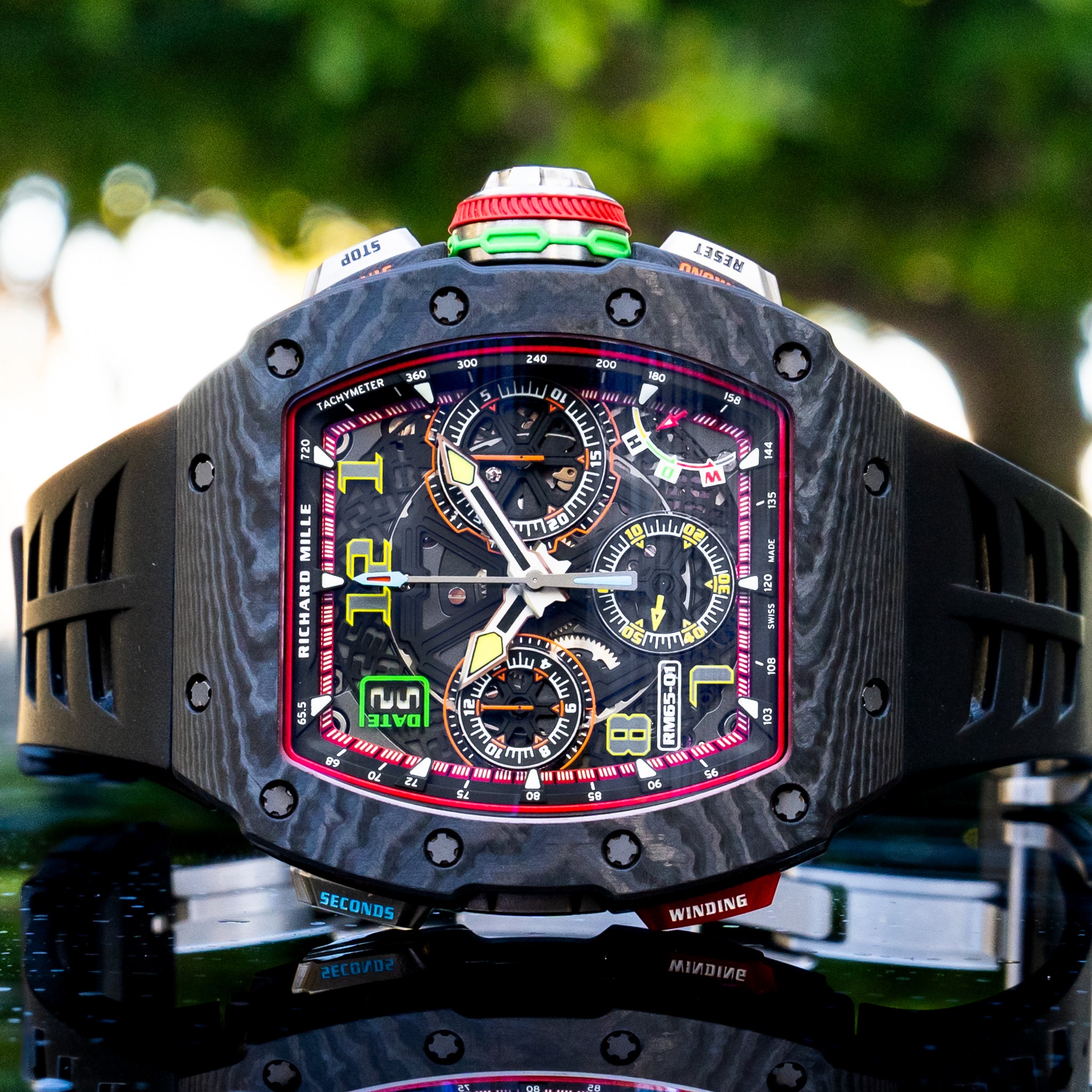 Richard Mille 2024 Unworn RM 65-01 Split-Seconds Chronograph Black NTPT