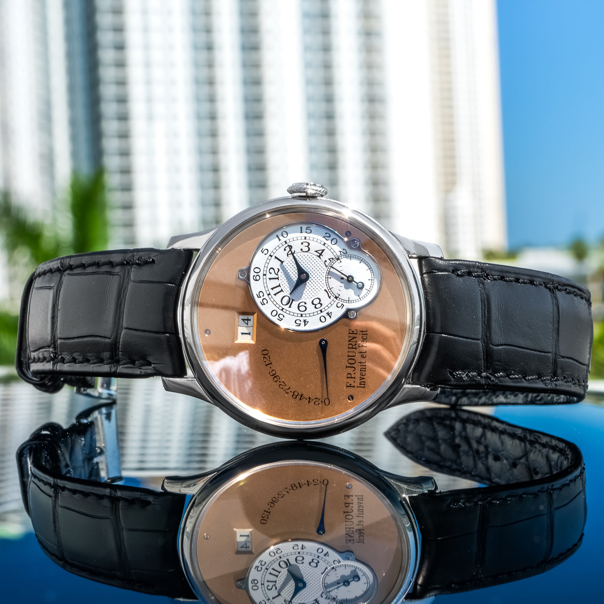 F.P. Journe Octa Reserve De Marche Brass Movement Platinum 38mm