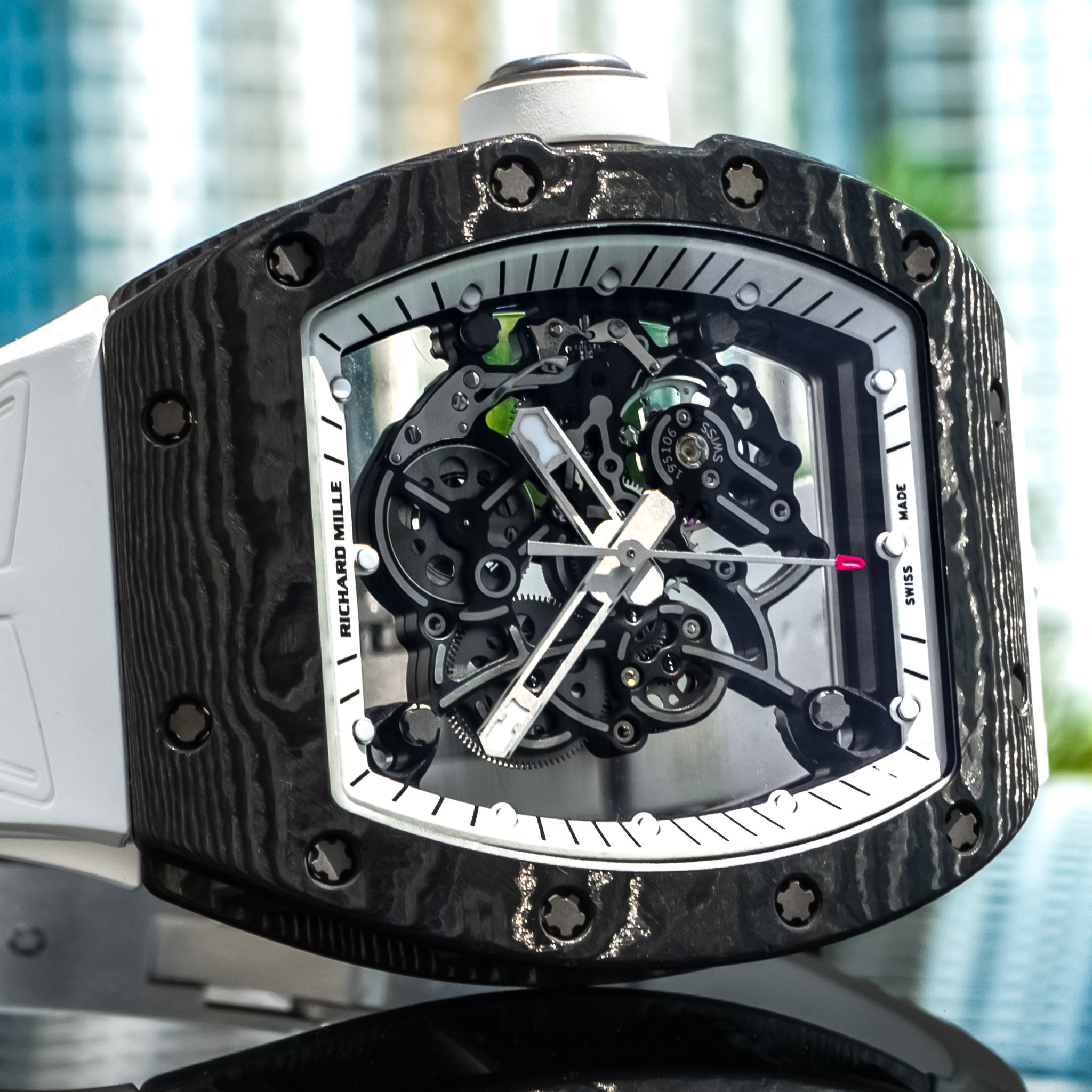 Richard Mille RM055 Bubba Watson 'White Legend' 42.7 mm x 50 mm